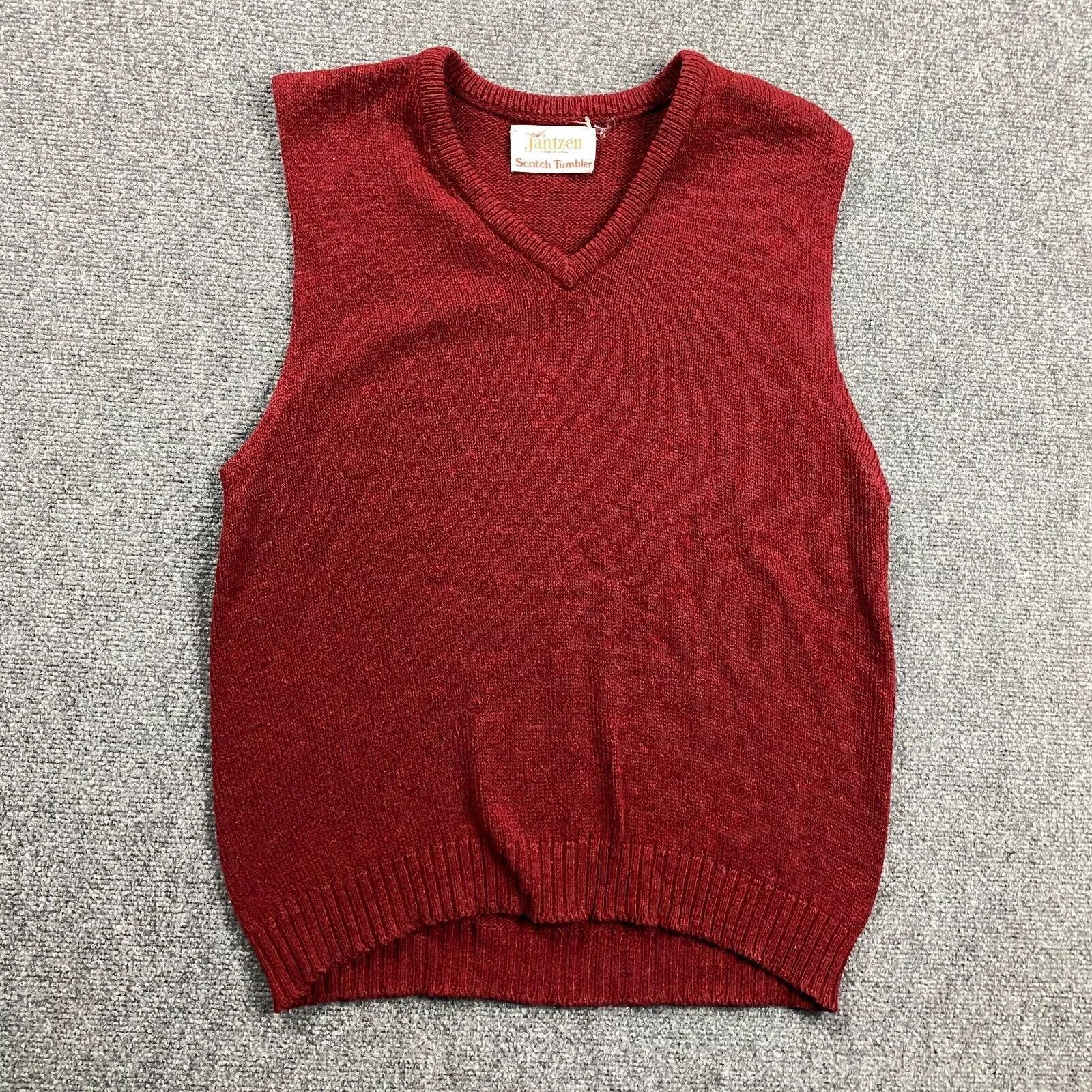 Jantzen × Vintage Jantzen Sweater Vest Mens Large V-Neck Scotch Tumbler Size US L / EU 52-54 / 3 - 1 Thumbnail