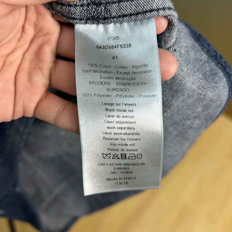 Dior Dior Size41 Starry denim shirt Size US XXS / EU 40 - 4 Thumbnail