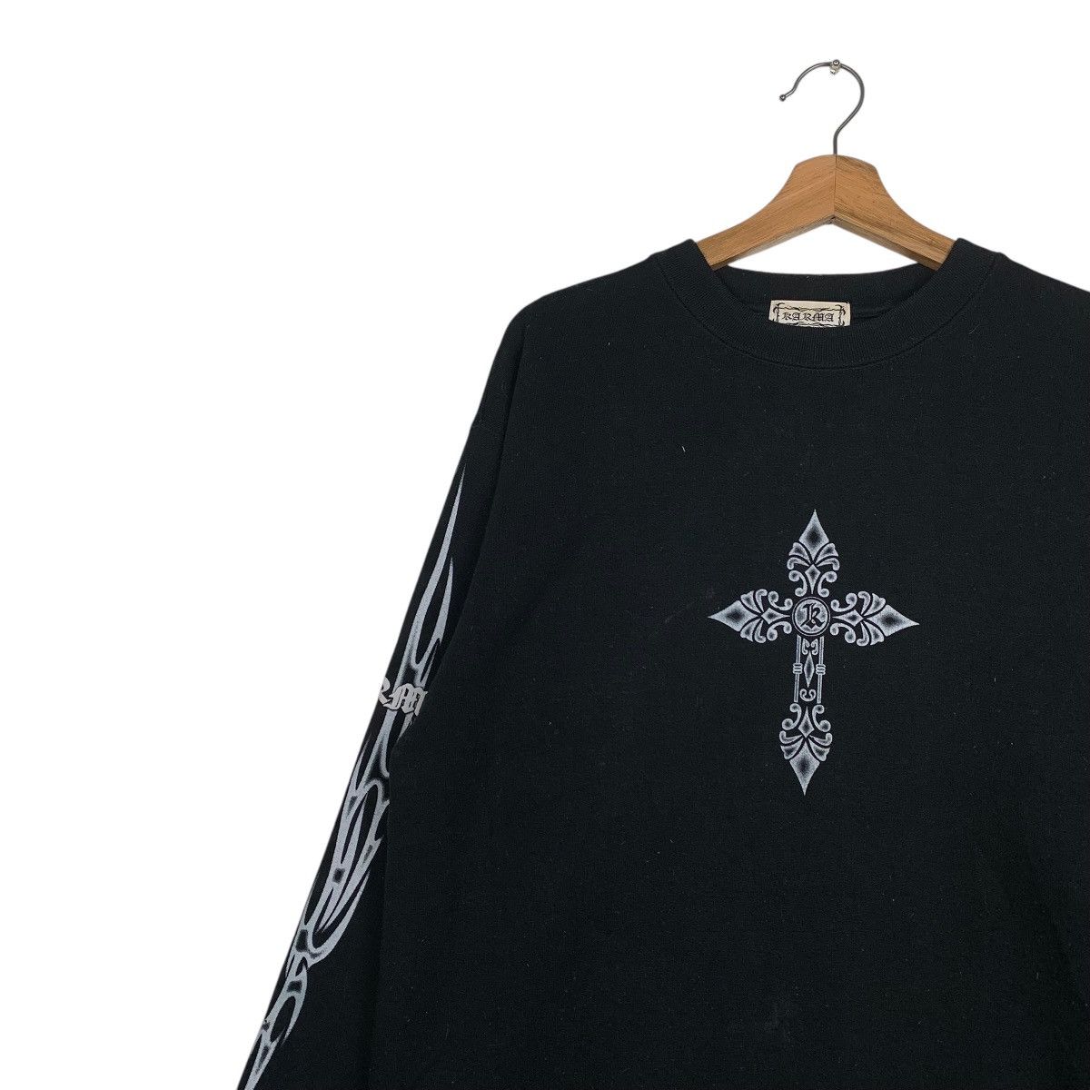 Japanese Brand Karma Cross Crewneck Sweatshirt Size US M / EU 48-50 / 2 - 6 Thumbnail