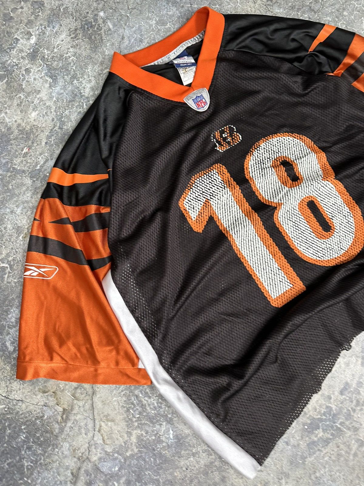 NFL × Vintage Vintage Distressed Bengals Mesh Jersey Size US XL / EU 56 / 4 - 2 Thumbnail