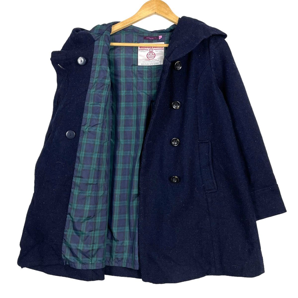 Designer × Harris Tweed × Japanese Brand 💥EARTH ECOLOGY HARRIS TWEED WOOL JACKER Size US S / EU 44-46 / 1 - 1 Thumbnail