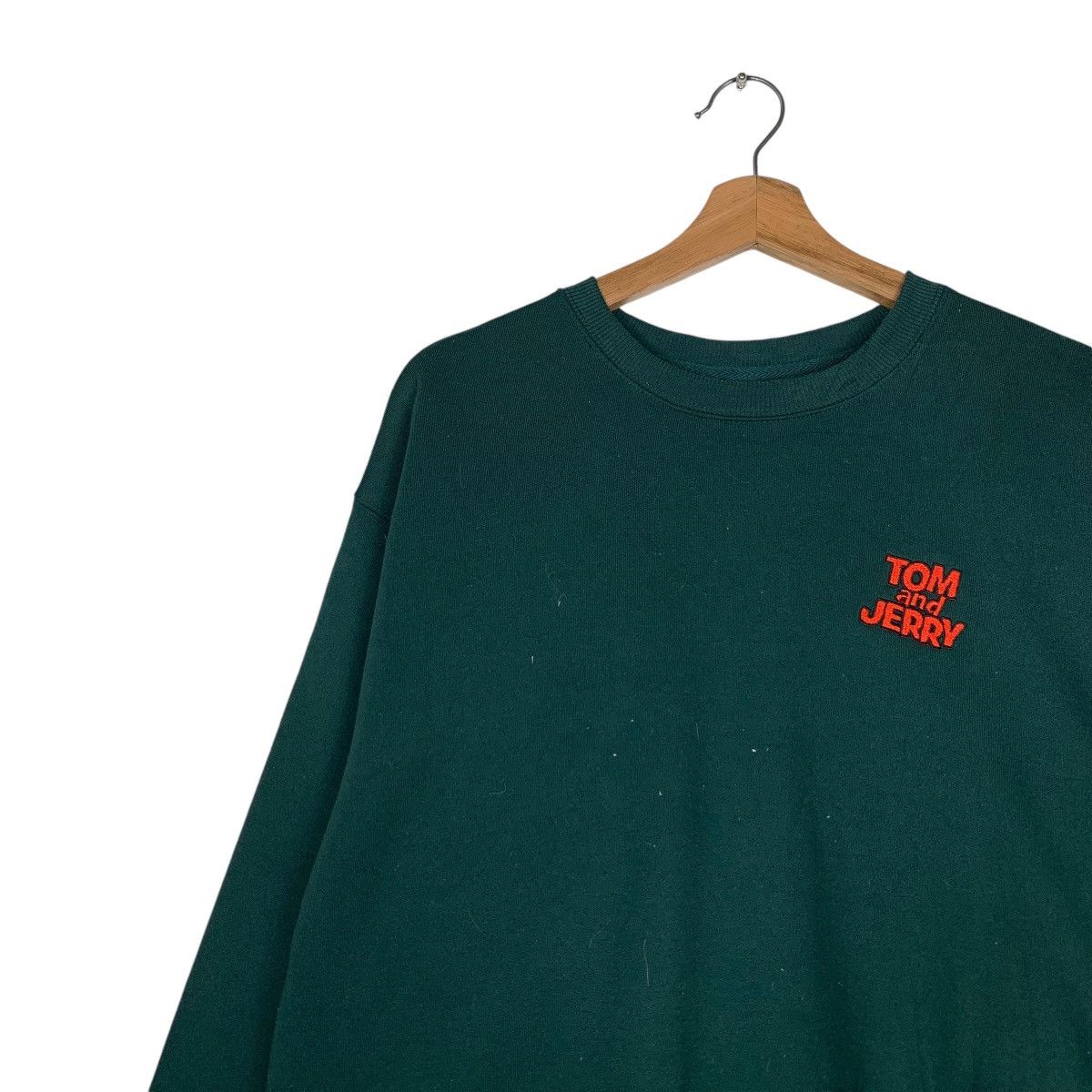Japanese Brand TOM & JERRY Graphics Printed Green Sweatshirt #1538-C69 Size US M / EU 48-50 / 2 - 8 Thumbnail