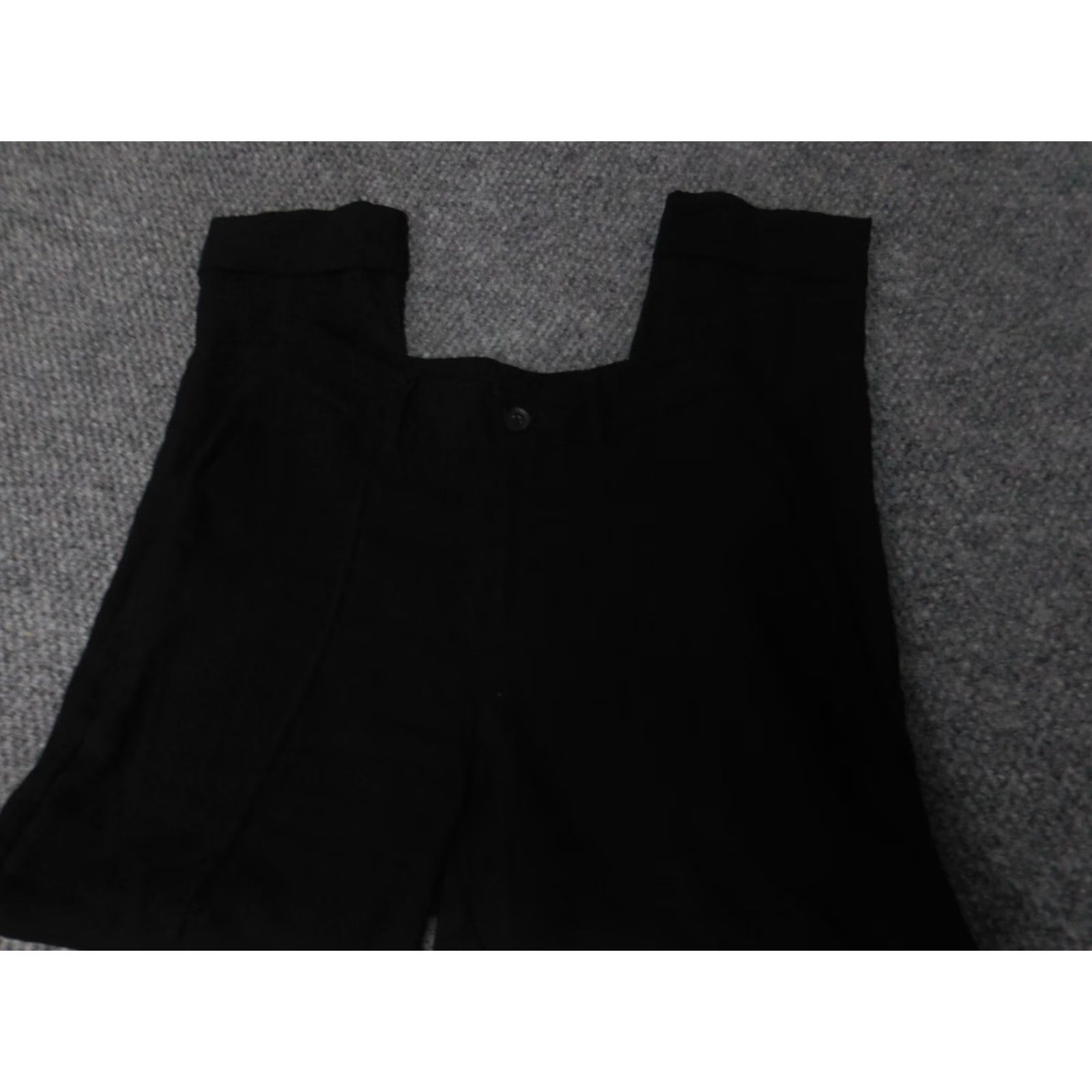 Vintage A New Day Pants Womens 2 Black Stretch Straight Capri Regular Waist 24in Inseam 26in Knit Cotton Spandex Size 26" / US 2 / IT 38 - 2 Thumbnail