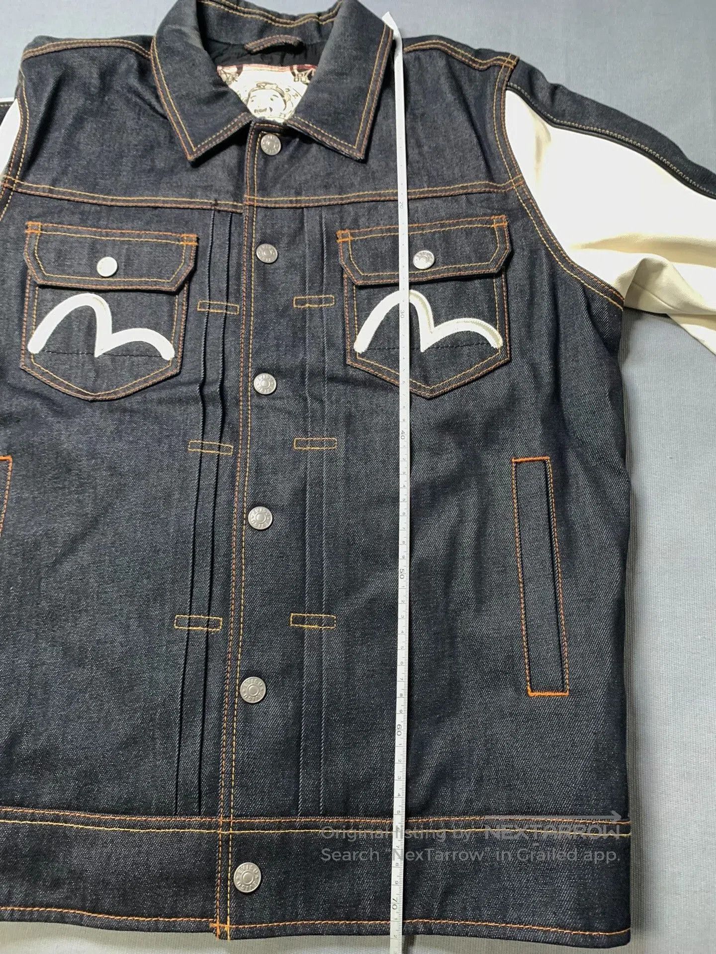 Evisu Evisu Denim Baseball Coach Jacket. Size US L / EU 52-54 / 3 - 9 Thumbnail