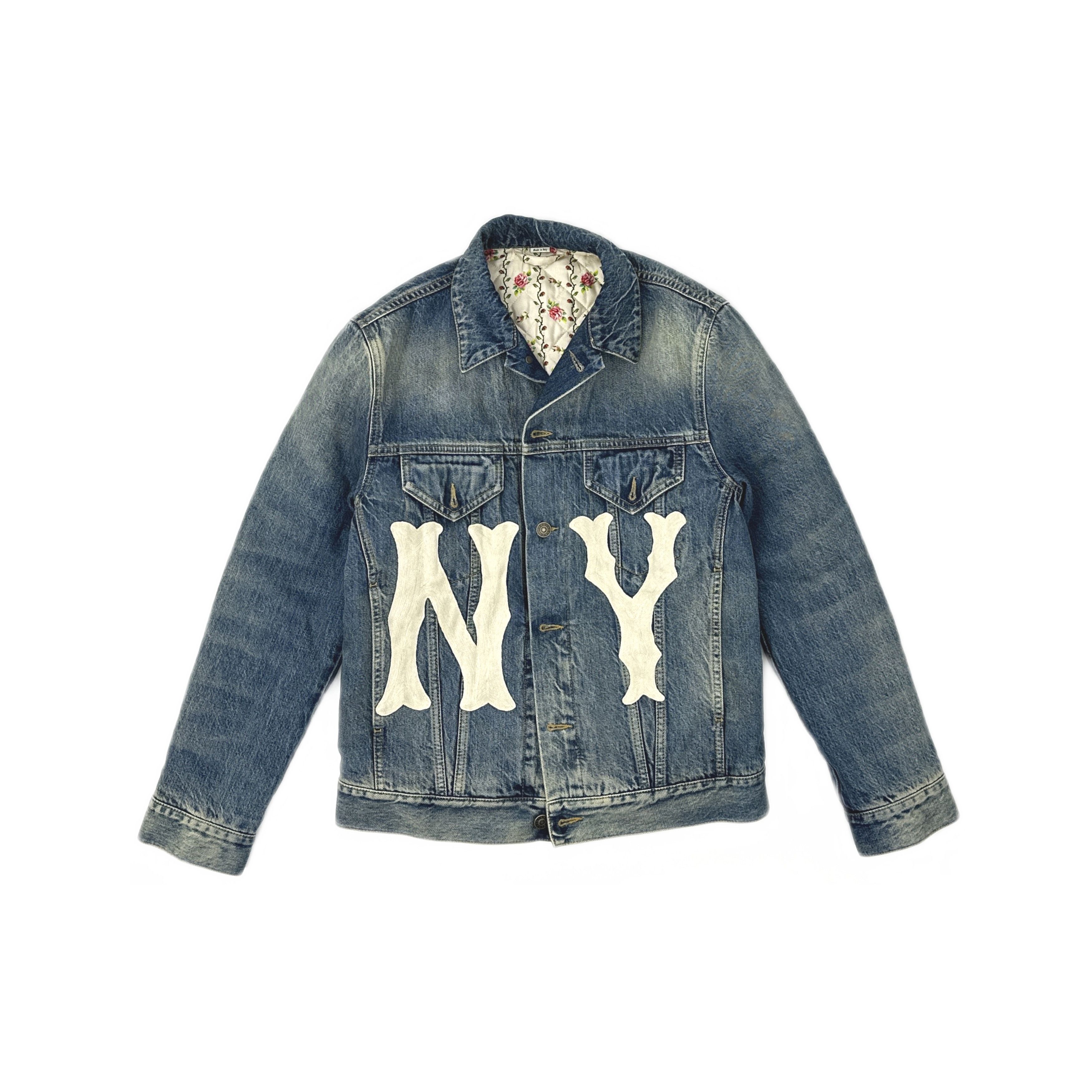 Gucci Gucci NY Patch Denim Jacket Size 40 Size S / US 4 / IT 40 - 1 Thumbnail