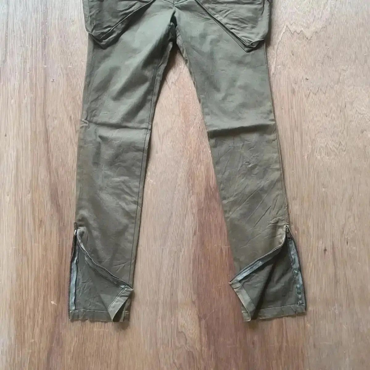 Japanese Brand VTG BARAK DENIM STRETCHABLE SKINNY ZIPPER LEG TROUSERS PANTS Size US 28 / EU 44 - 4 Thumbnail