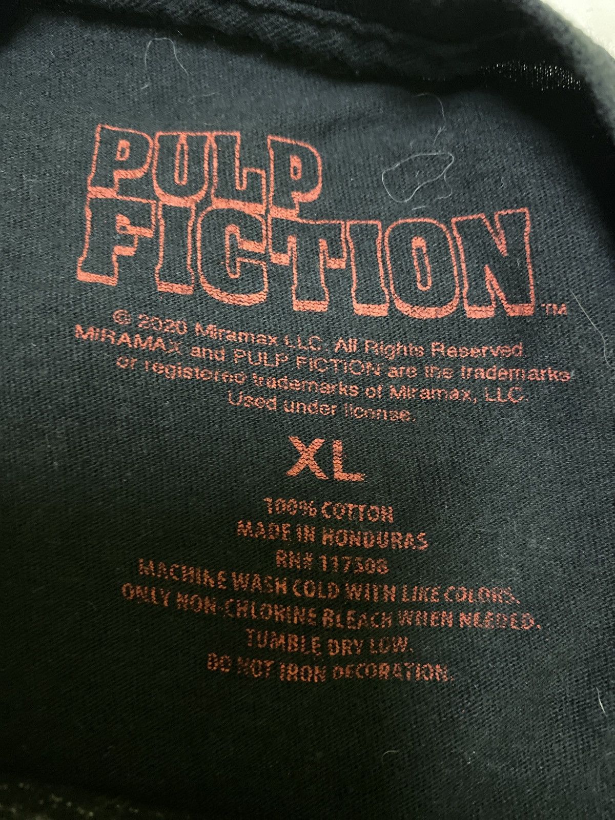 Band Tees Vintage Movie Pulp Fiction 2020 Tee Size US XL / EU 56 / 4 - 6 Thumbnail