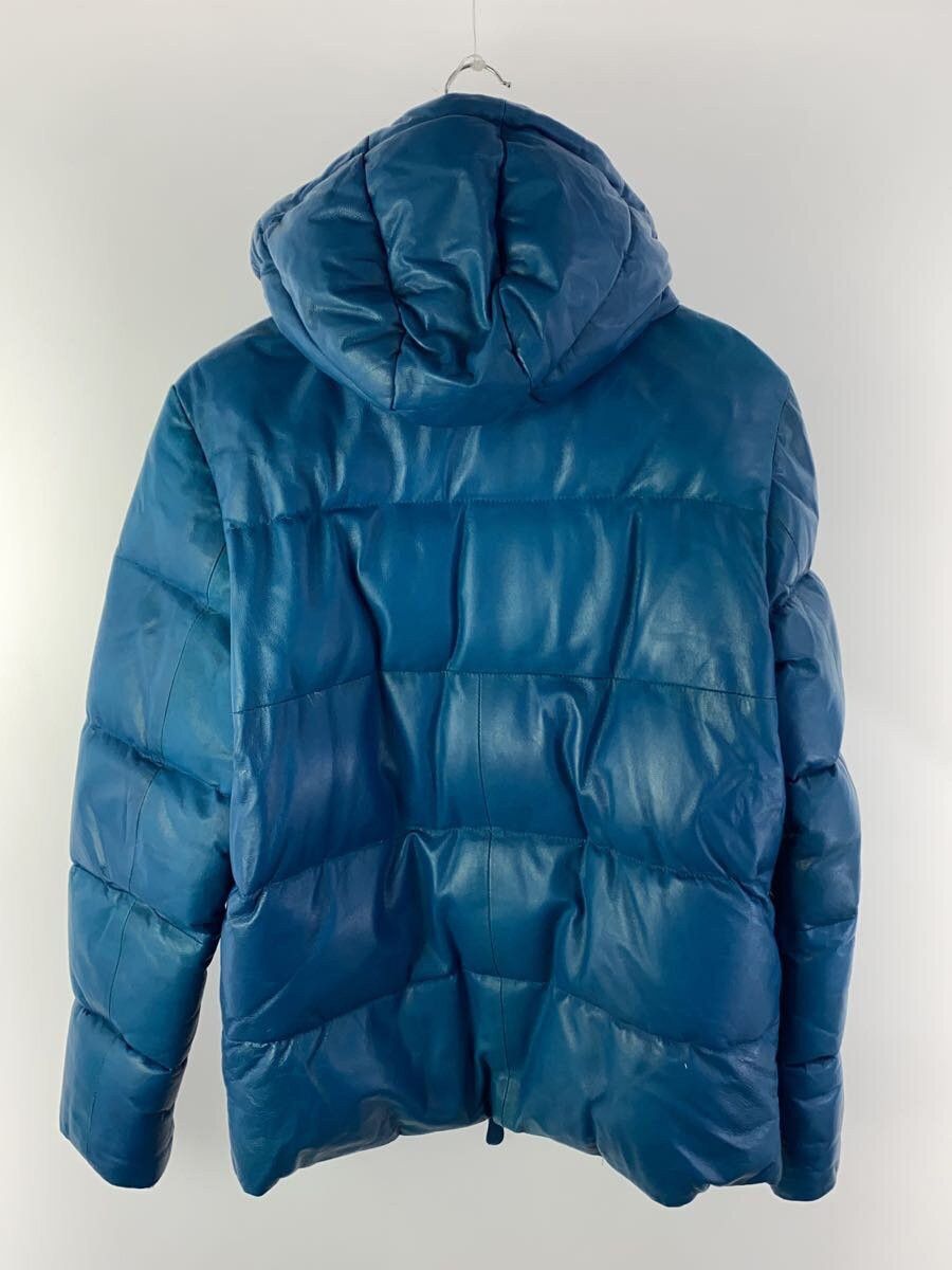 Avirex Avirex Plain Goat Leather Down Jacket Blue Size US L / EU 52-54 / 3 - 2 Thumbnail