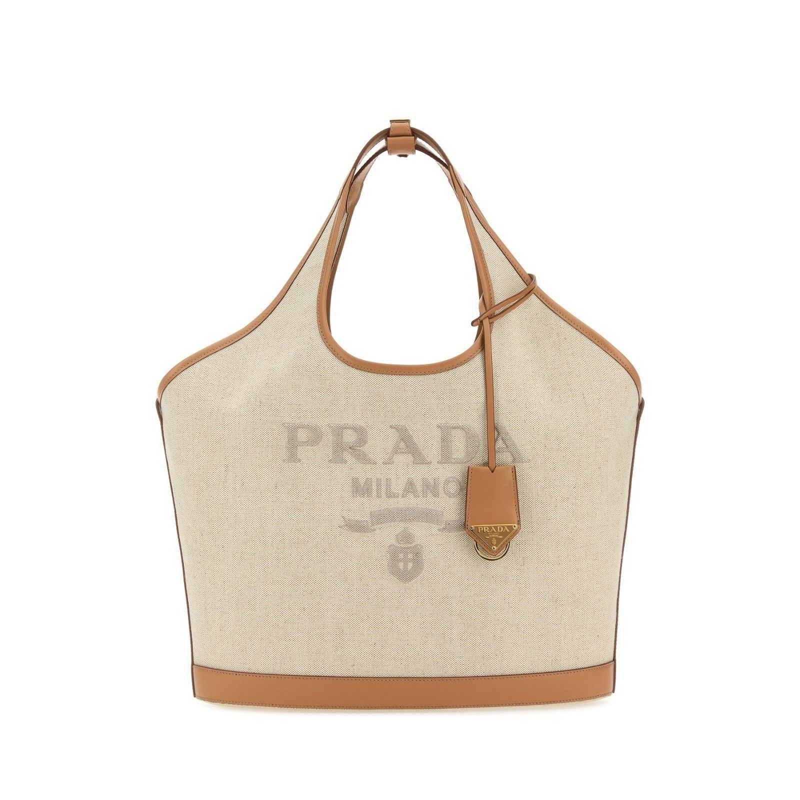 Prada PRADA Sand Beige Canvas Shopper Top Handle Bag New & Authent Size ONE SIZE - 1 Thumbnail