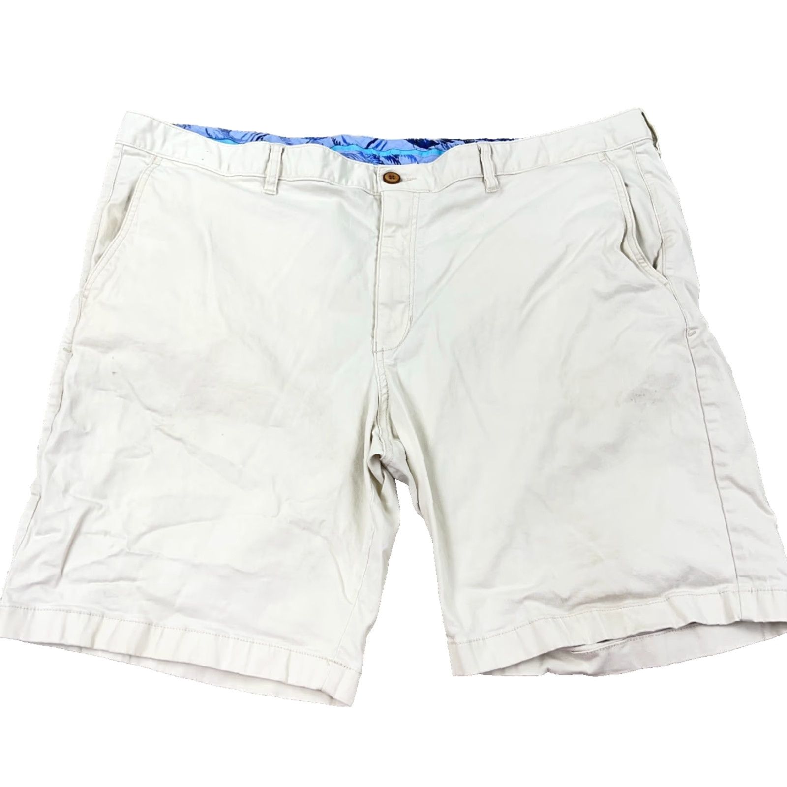 Tommy Bahama Tommy Bahama Chino Shorts Men 42 Light Blue Flat Front Stretch Cotton Tencel Pockets Logo Belt Loops 9 Inseam Casual Beach non-vintage Mens Regular Size US 42 / EU 58 - 2 Thumbnail