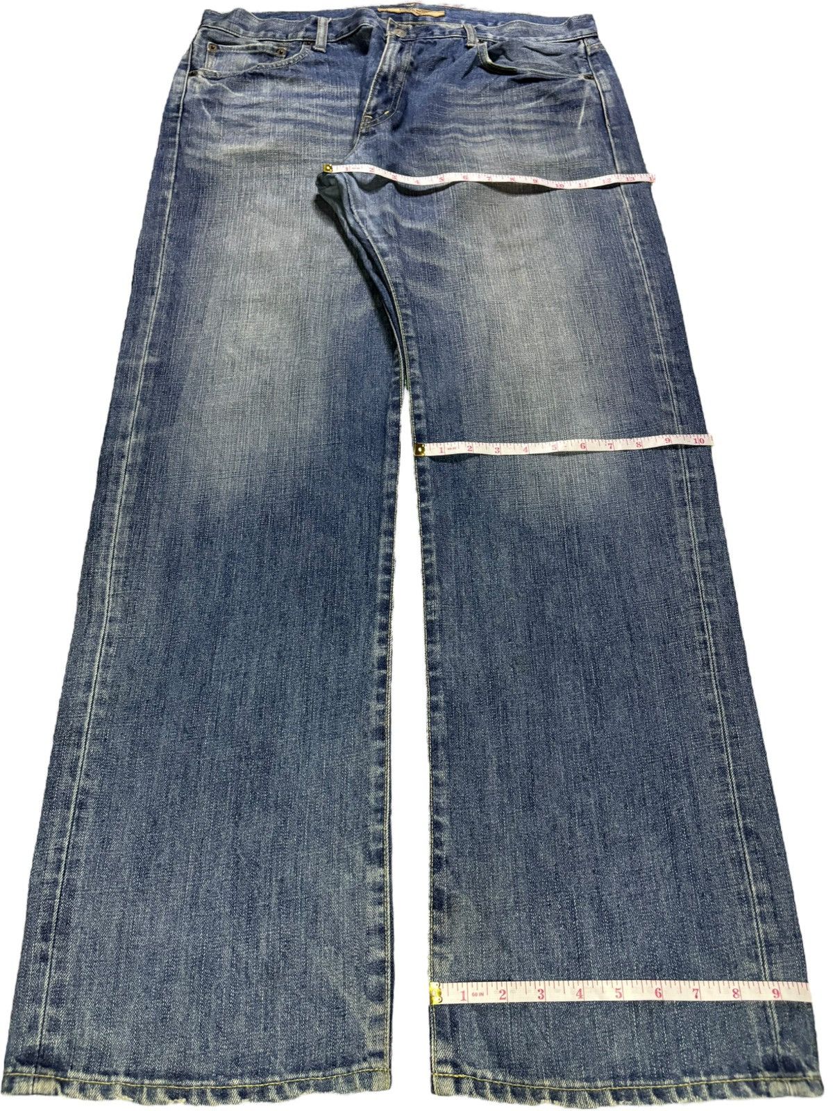 Uniqlo Vintage Uniqlo Mud Wash Loose Baggy Jeans Size US 36 / EU 52 - 14 Thumbnail