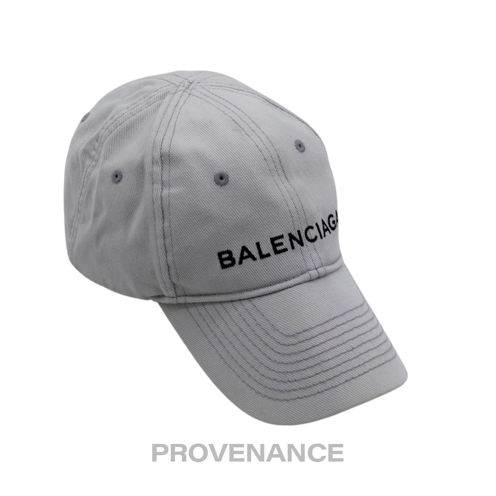 Balenciaga 🔴 Balenciaga Embroidered Logo Cap - Grey Size ONE SIZE - 3 Thumbnail