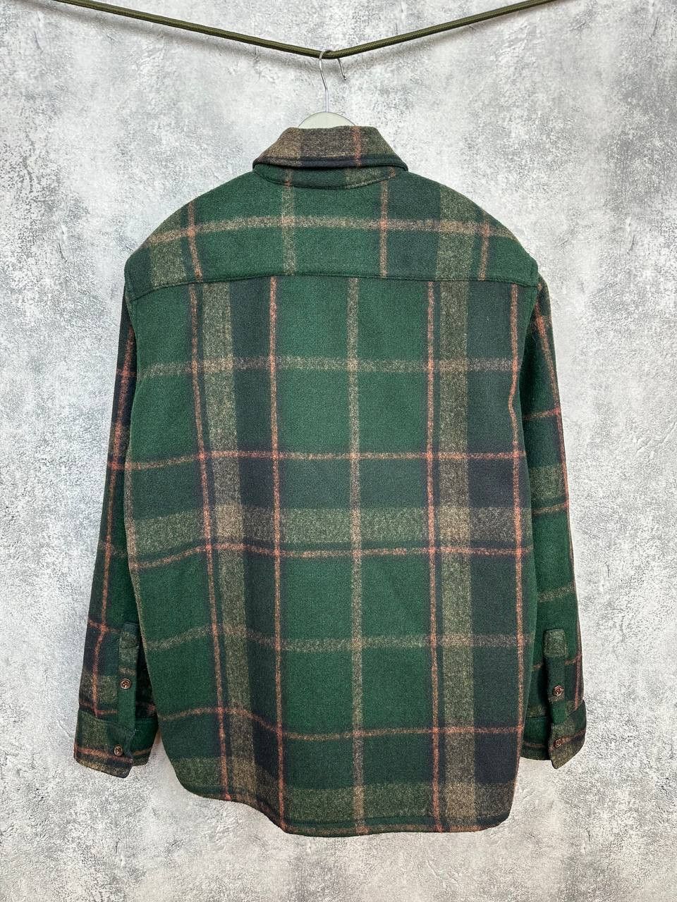 Percival Percival Dax Check Jacket Borg Lined Green Shacket Overshirt Size US L / EU 52-54 / 3 - 3 Thumbnail