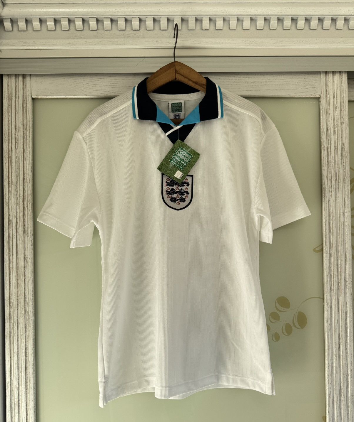 Umbro Vintage England 1996-1997 Score Draw Home Soccer Jersey Kit Size US M / EU 48-50 / 2 - 1 Thumbnail