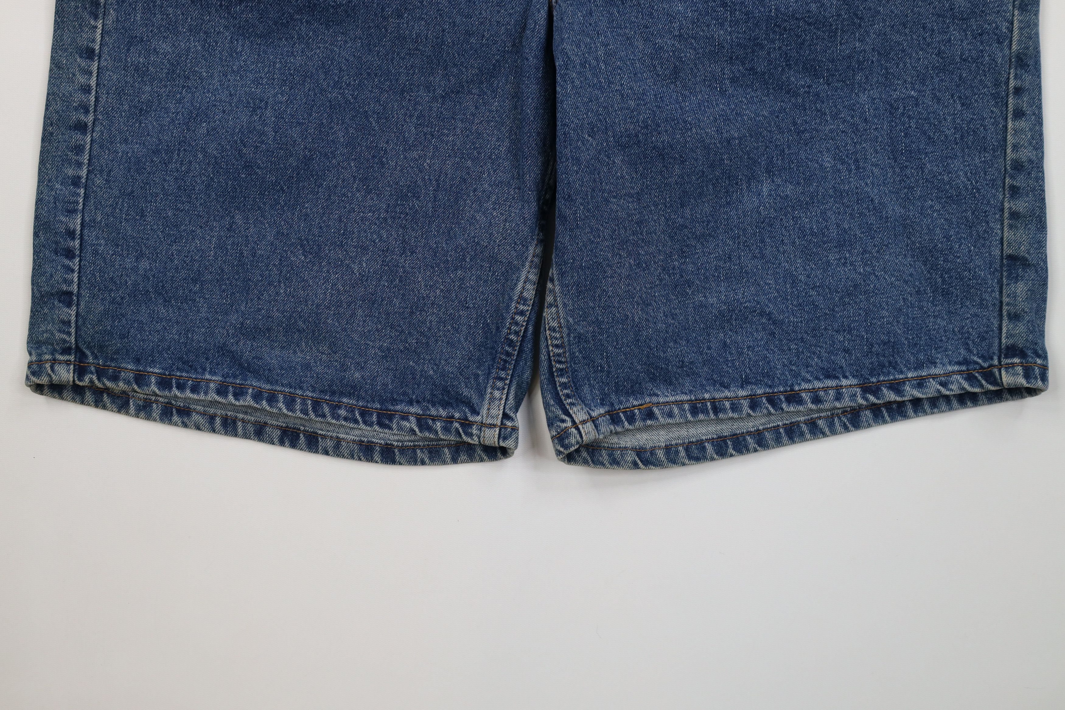 Levi's Vintage 90s Levis 550 Fit Denim Jean Shorts Jorts Blue Size US 38 / EU 54 - 4 Thumbnail