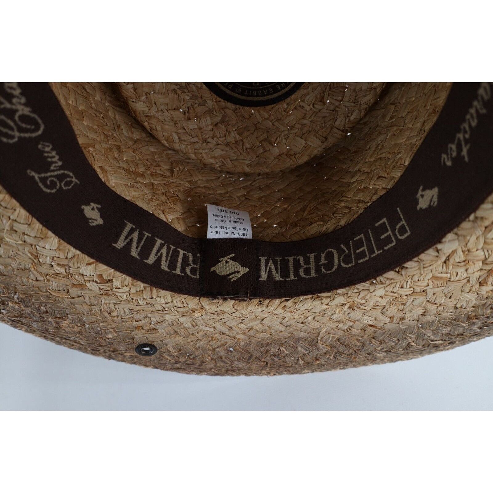 Vintage Vintage Peter Grimm True Character Natural Straw Golfing Hat Size ONE SIZE - 11 Thumbnail