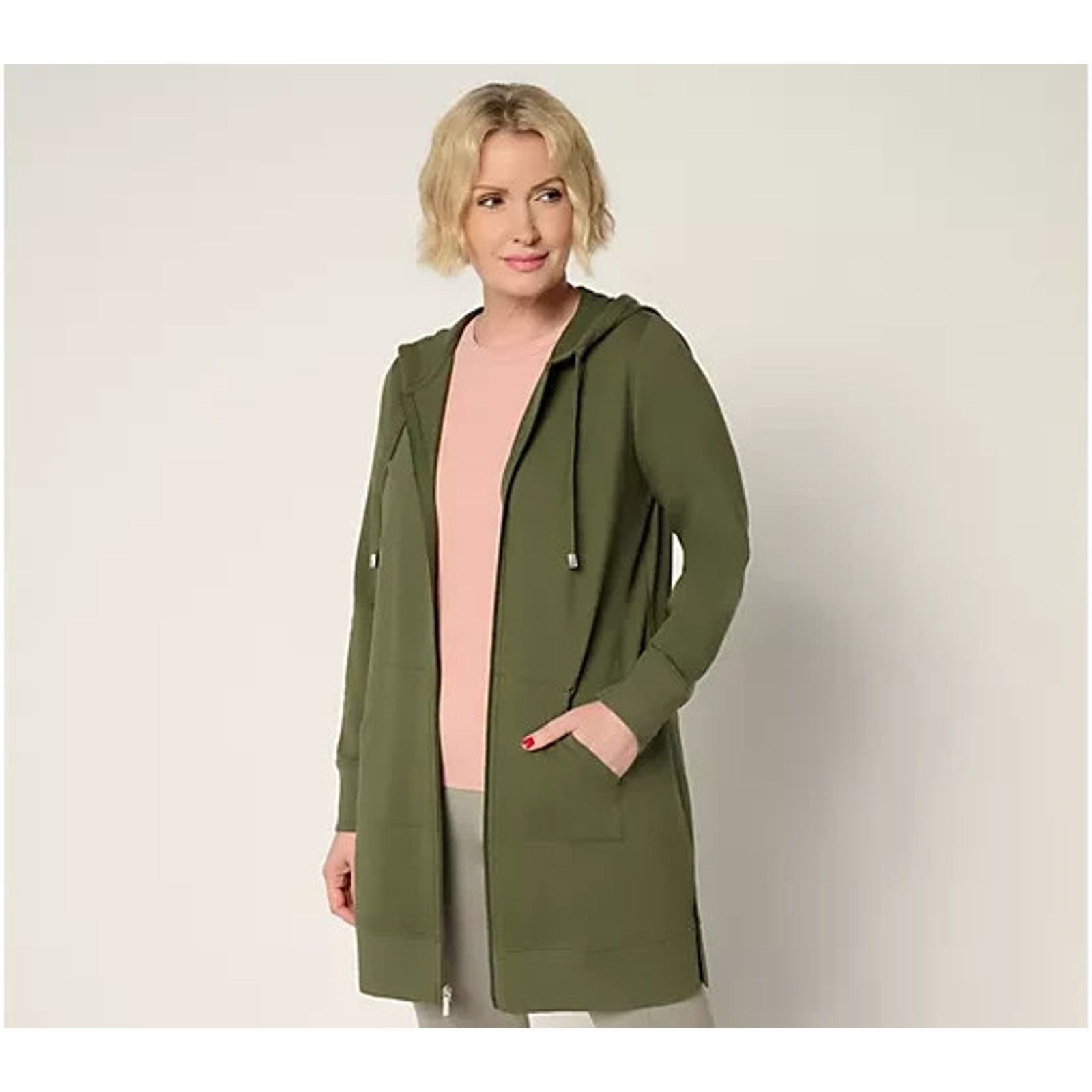 Denim & Co. Denim & Co. French Jacket Dark Olive Large A606201 Size L / US 10 / IT 46 - 1 Thumbnail