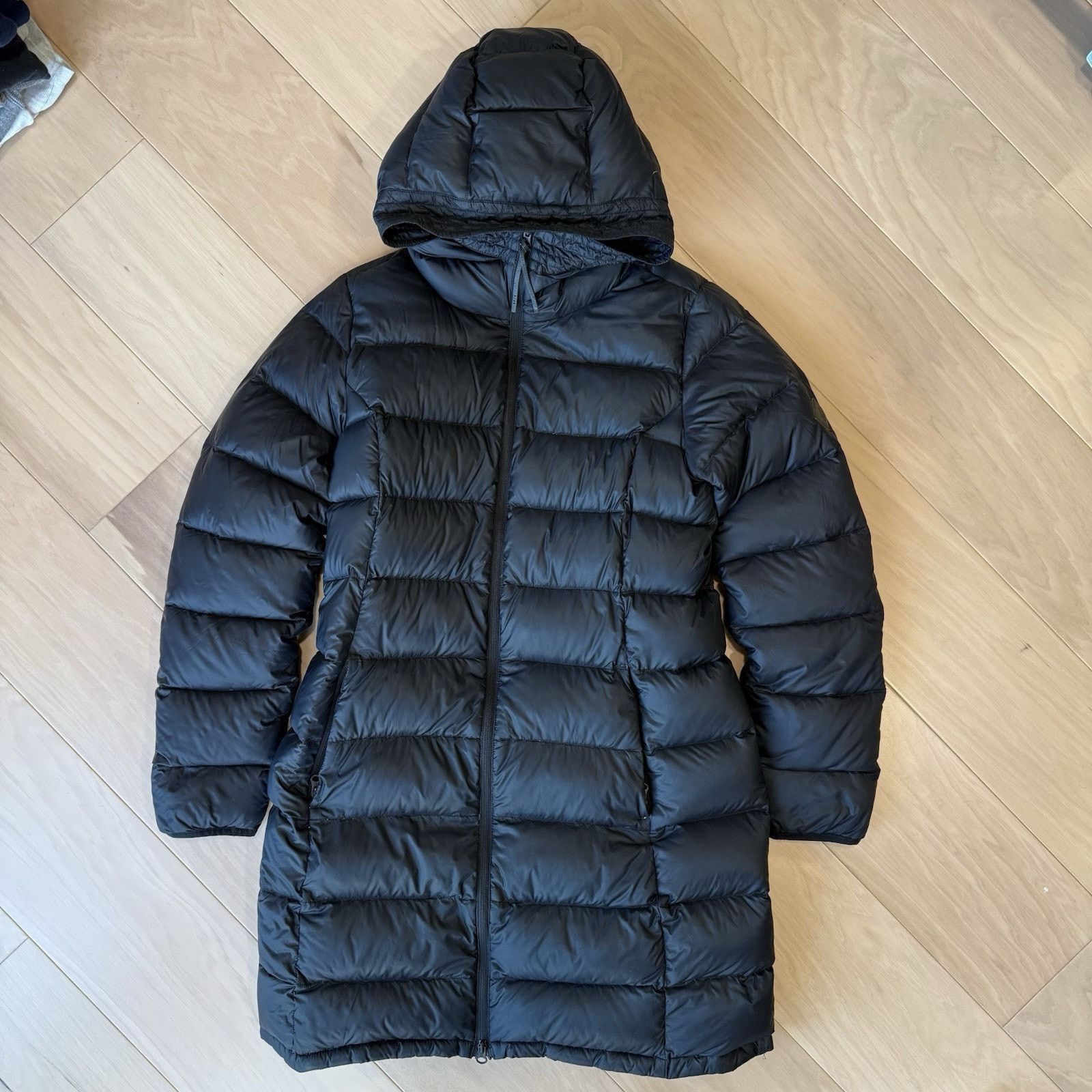 Burton Burton Down Jacket Women's Large Black Full Zip Long Puffer Size L / US 10 / IT 46 - 2 Thumbnail