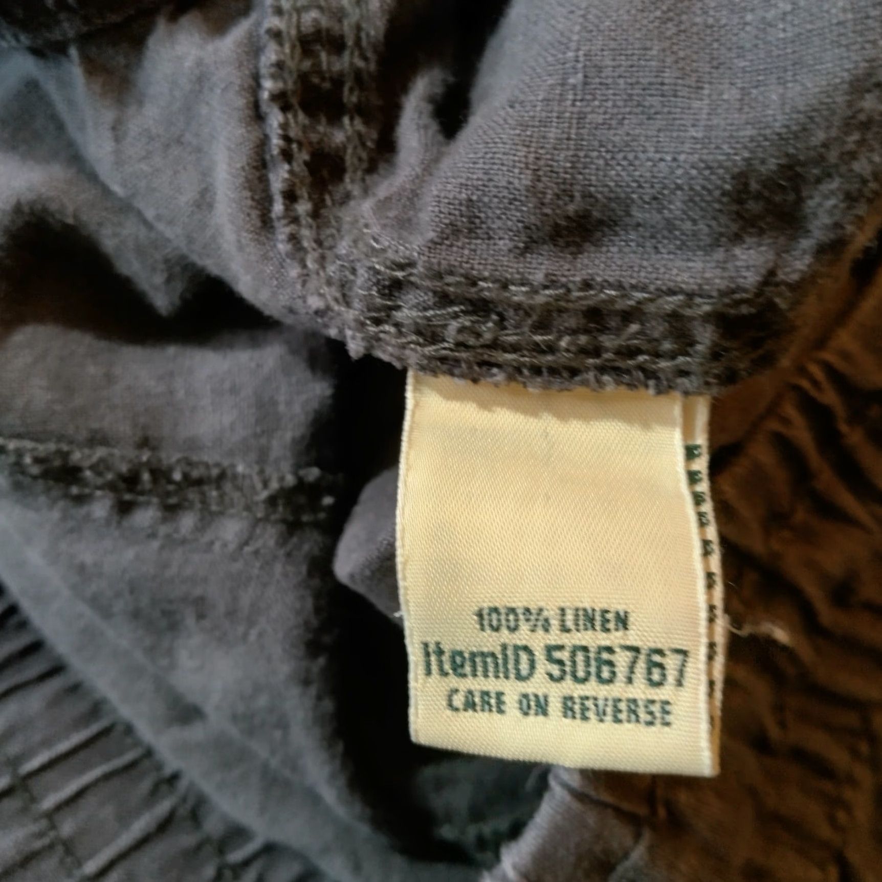 Vintage VINTAGE L.L. Bean Women's Pants Size 8 Linen Gray Straight Fit Casual Workwear Spring Summer Size 30" / US 8 / IT 44 - 5 Thumbnail