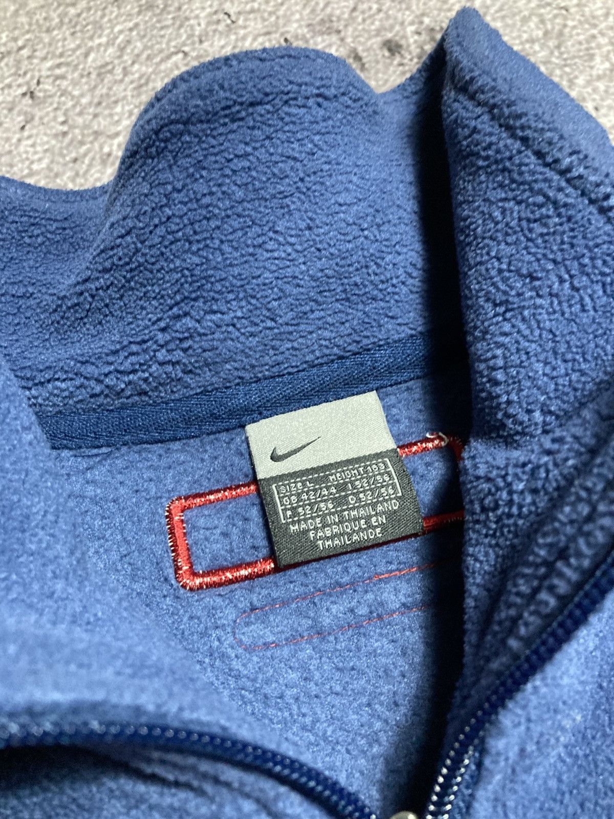 Vintage Vintage Nike Spellout Half Zip Fleece Pullover Mens L Blue Size US L / EU 52-54 / 3 - 7 Thumbnail