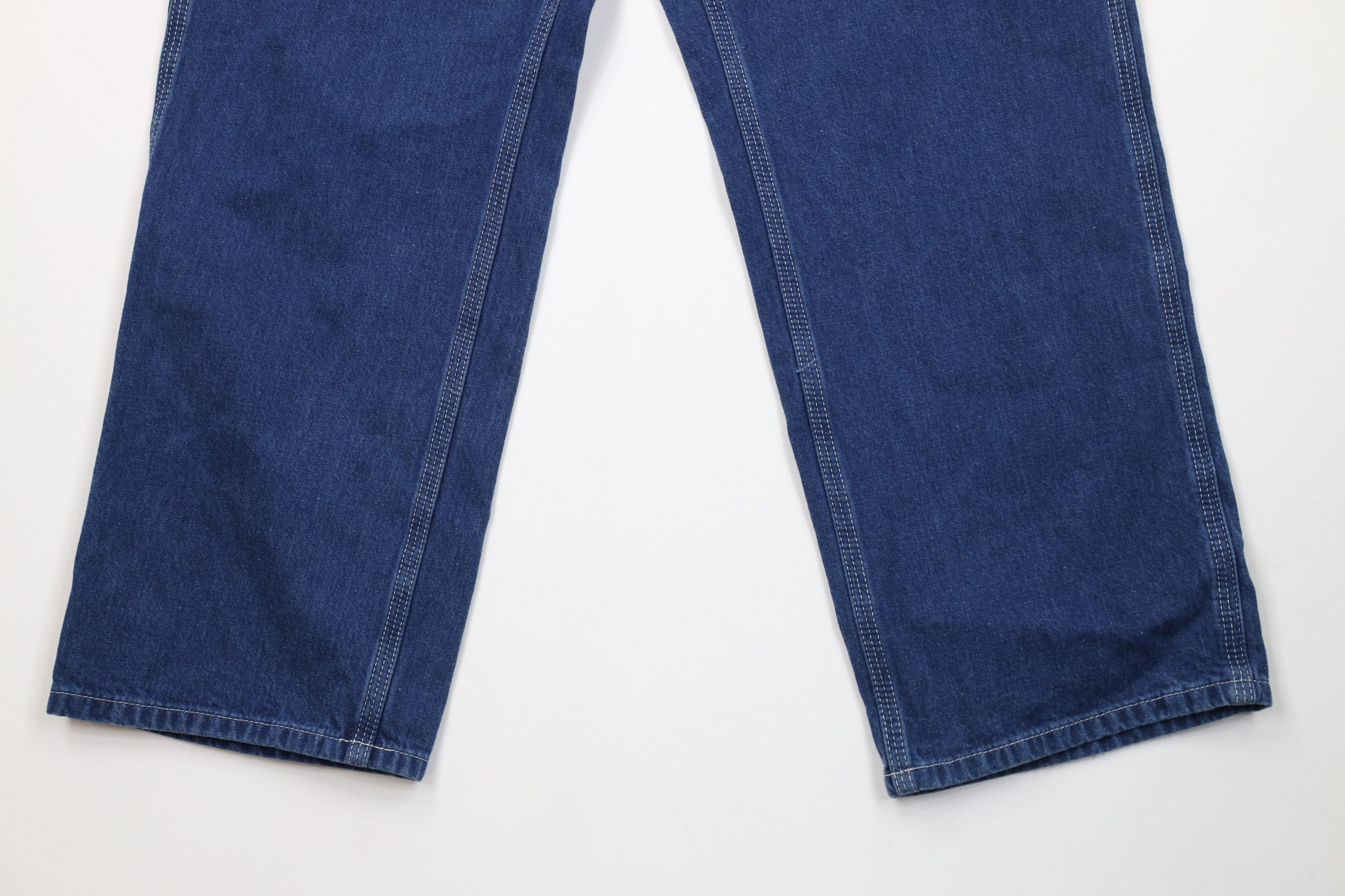 Carhartt Vintage Carhartt Spell Wide Leg Dungaree Denim Jeans Blue Size US 34 / EU 50 - 4 Thumbnail