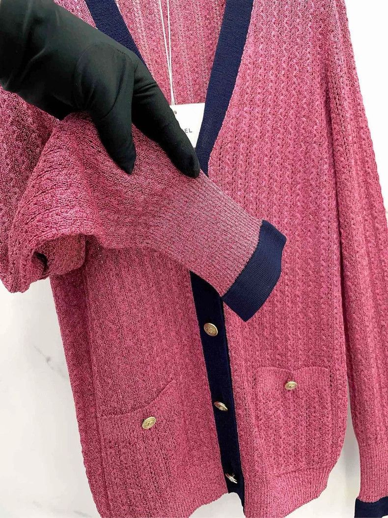 Chanel Chanel Color-blocked cardigan jacket 2504-Nextarrow Size XS / US 0-2 / IT 36-38 - 5 Thumbnail