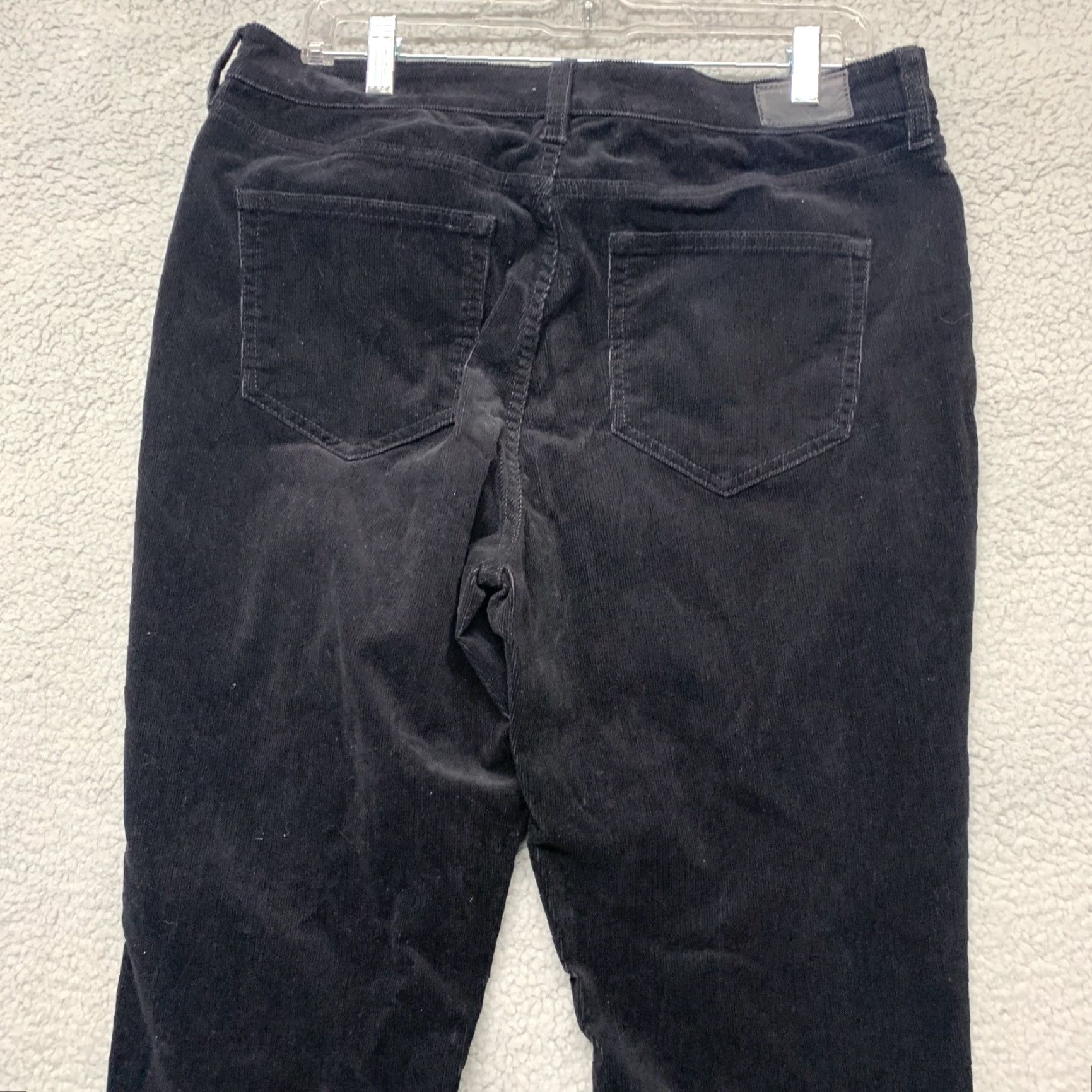 Lands' End Lands' End Womens Black Corduroy Pants 14 Mid Rise Straight 35 x 32 Pants Dress Pants Mens Womens Girls Size 36" / US 14 / IT 50 - 7 Thumbnail