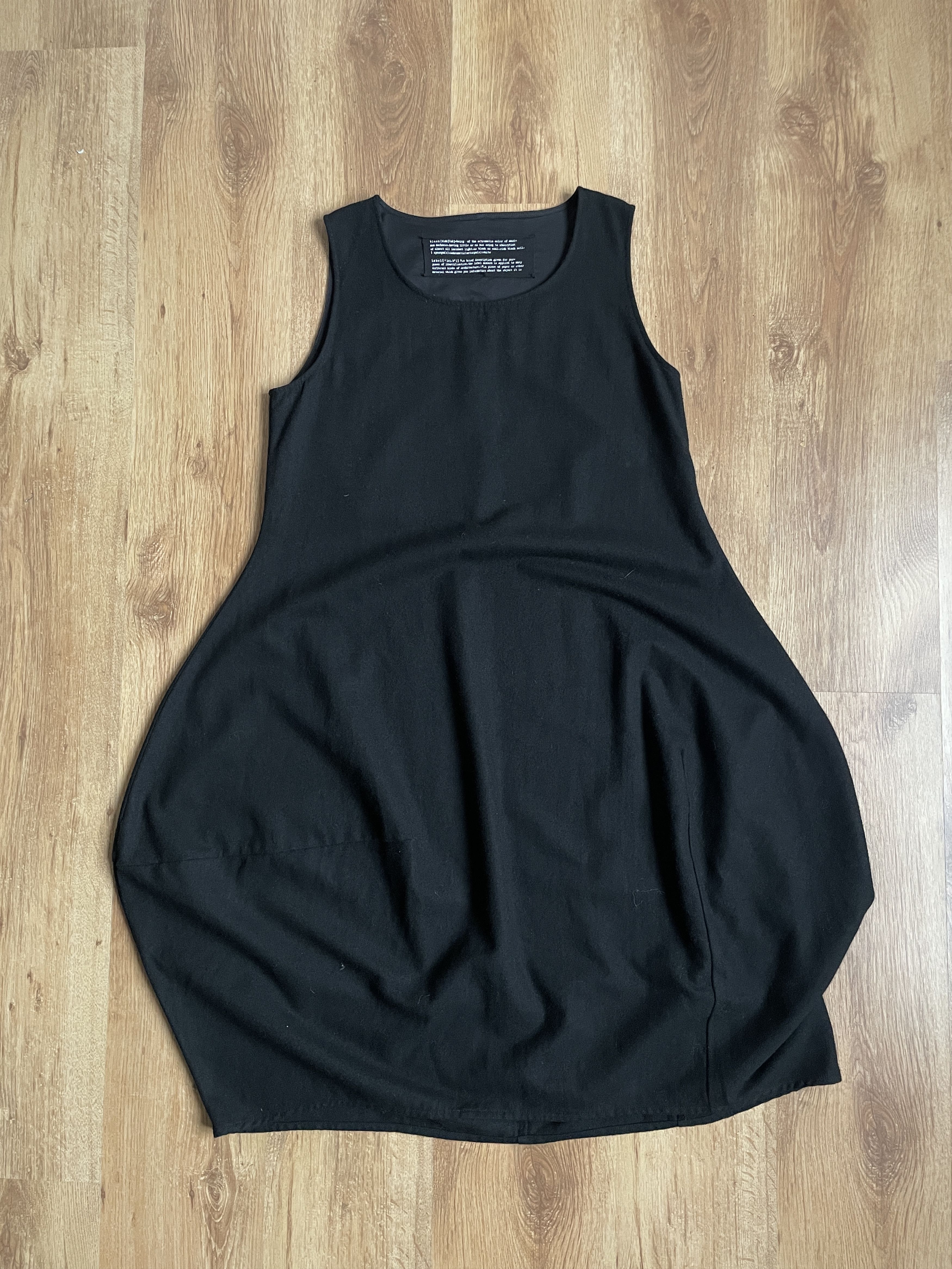 Rundholz Rundholz Black Label Lagenlook Balloon Wool Blend Tank Dress Size L / US 10 / IT 46 - 2 Thumbnail