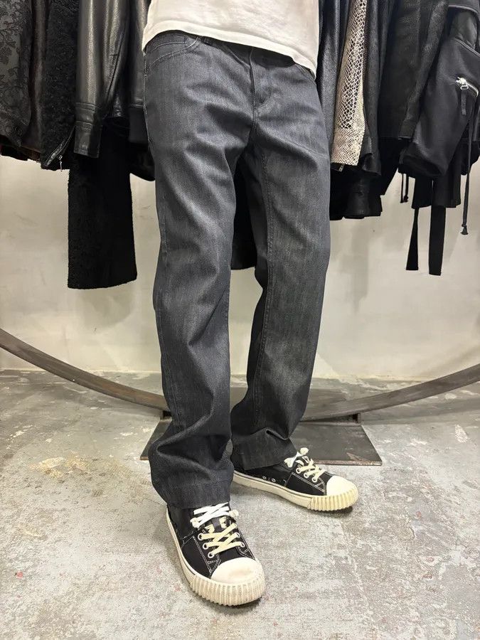 Dolce & Gabbana × Vintage 2000s Dolce & Gabbana Navy Brut Denim Jeans Size US 31 - 3 Thumbnail