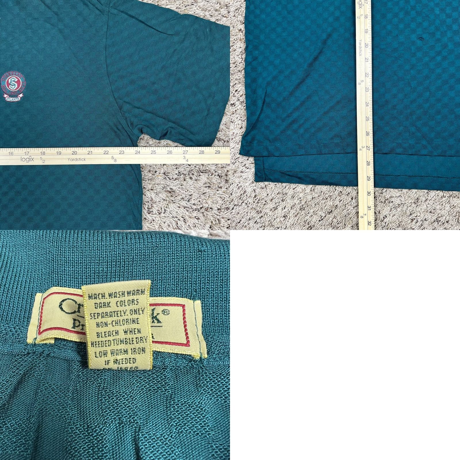 Vintage VINTAGE Cross Creek Polo Shirt Mens Large Green Embroidered Atlanta 90s Short Sleeve Classic Polo Shirt Mens Regular Size US L / EU 52-54 / 3 - 8 Thumbnail