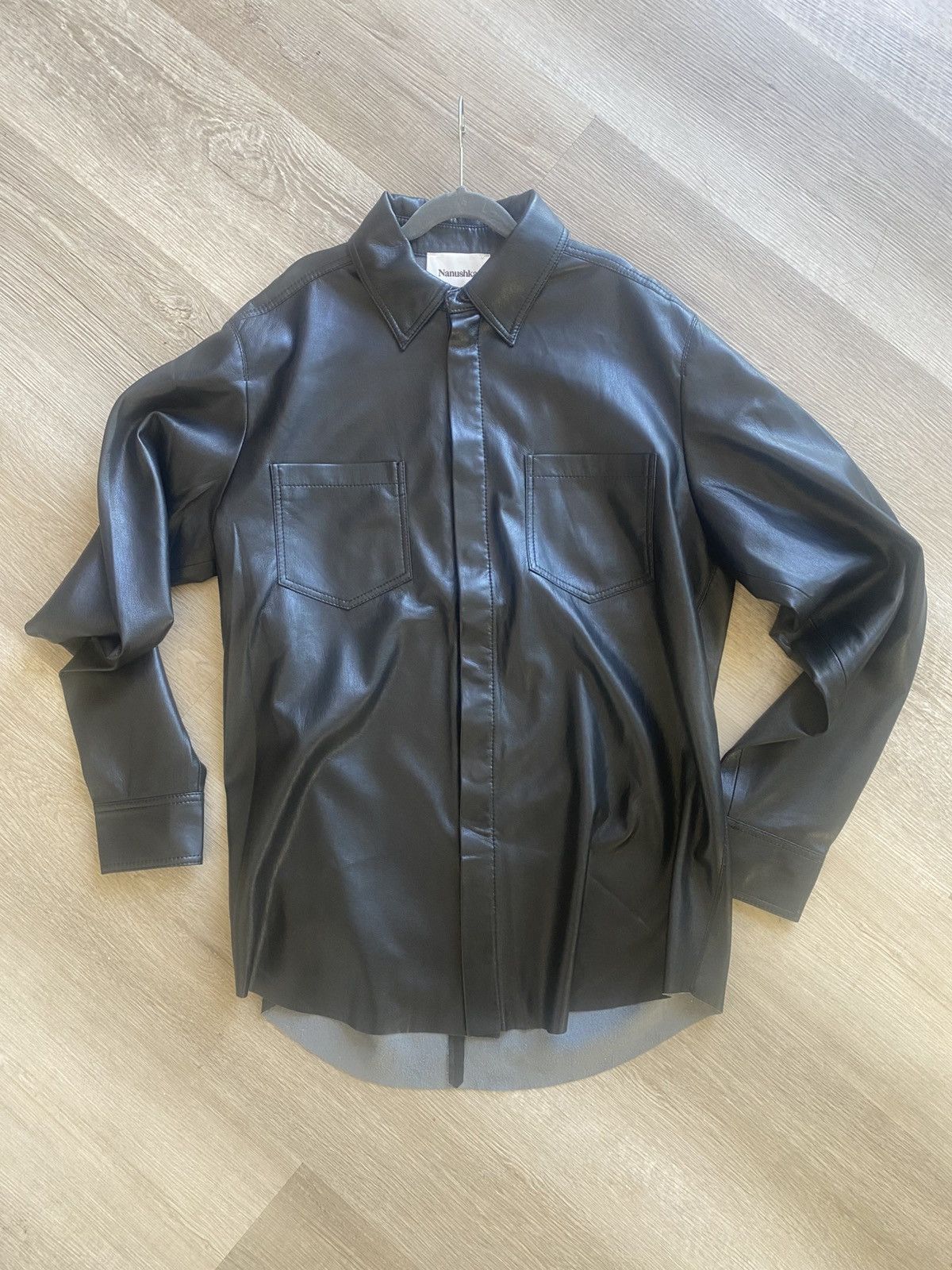 Nanushka Nanushka Men’s Vegan Leather shirt Size 36S - 1 Thumbnail