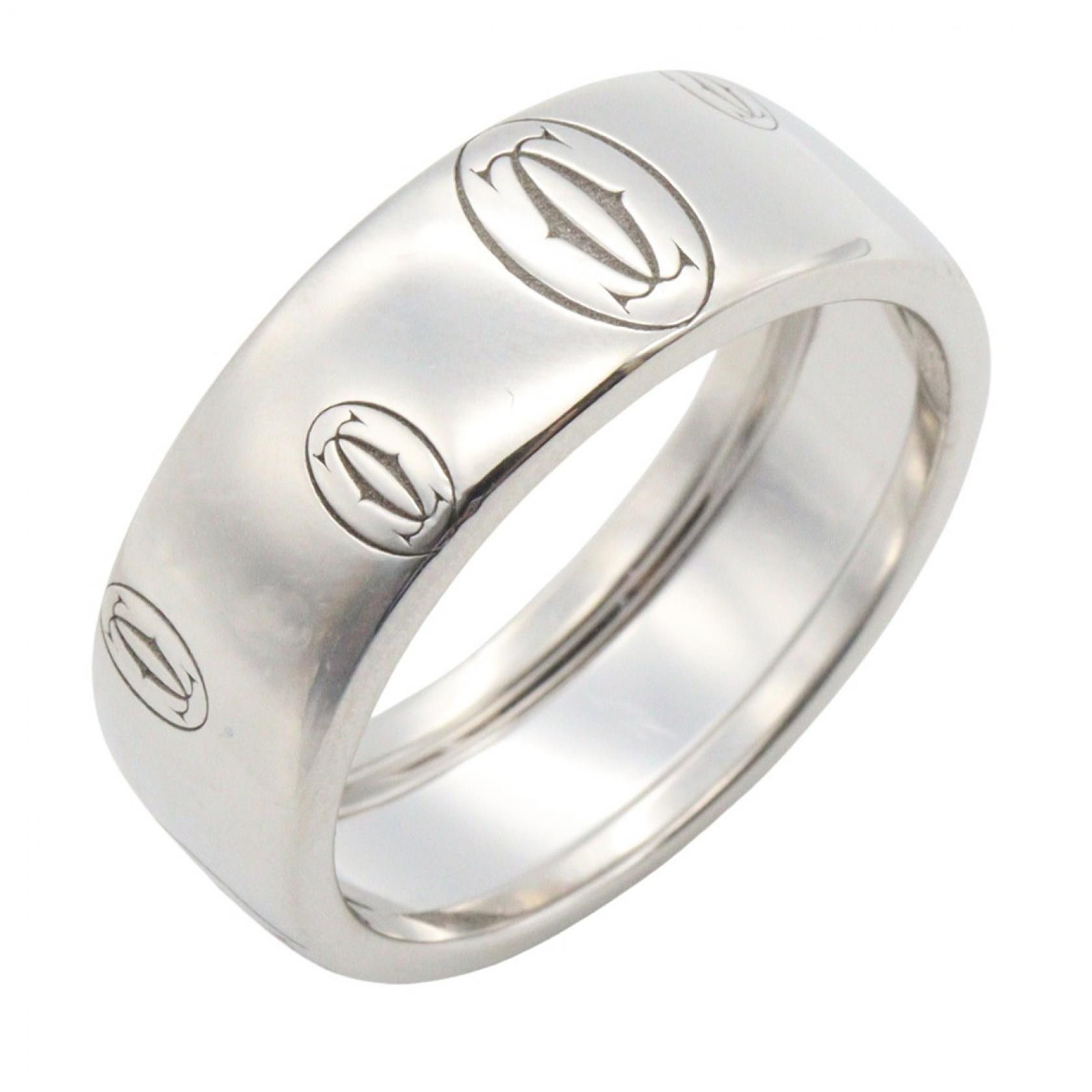 Cartier Cartier Cartier Happy Birthday Au750 White Gold Ring Size 21 Precious Metal Ring DUTY FREE for USA Size ONE SIZE - 1 Thumbnail