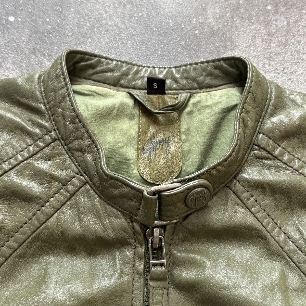 If Six Was Nine Gipsy Vintage Avant Garde Zip Details Leather Biker Jacket Size S / US 4 / IT 40 - 14 Thumbnail
