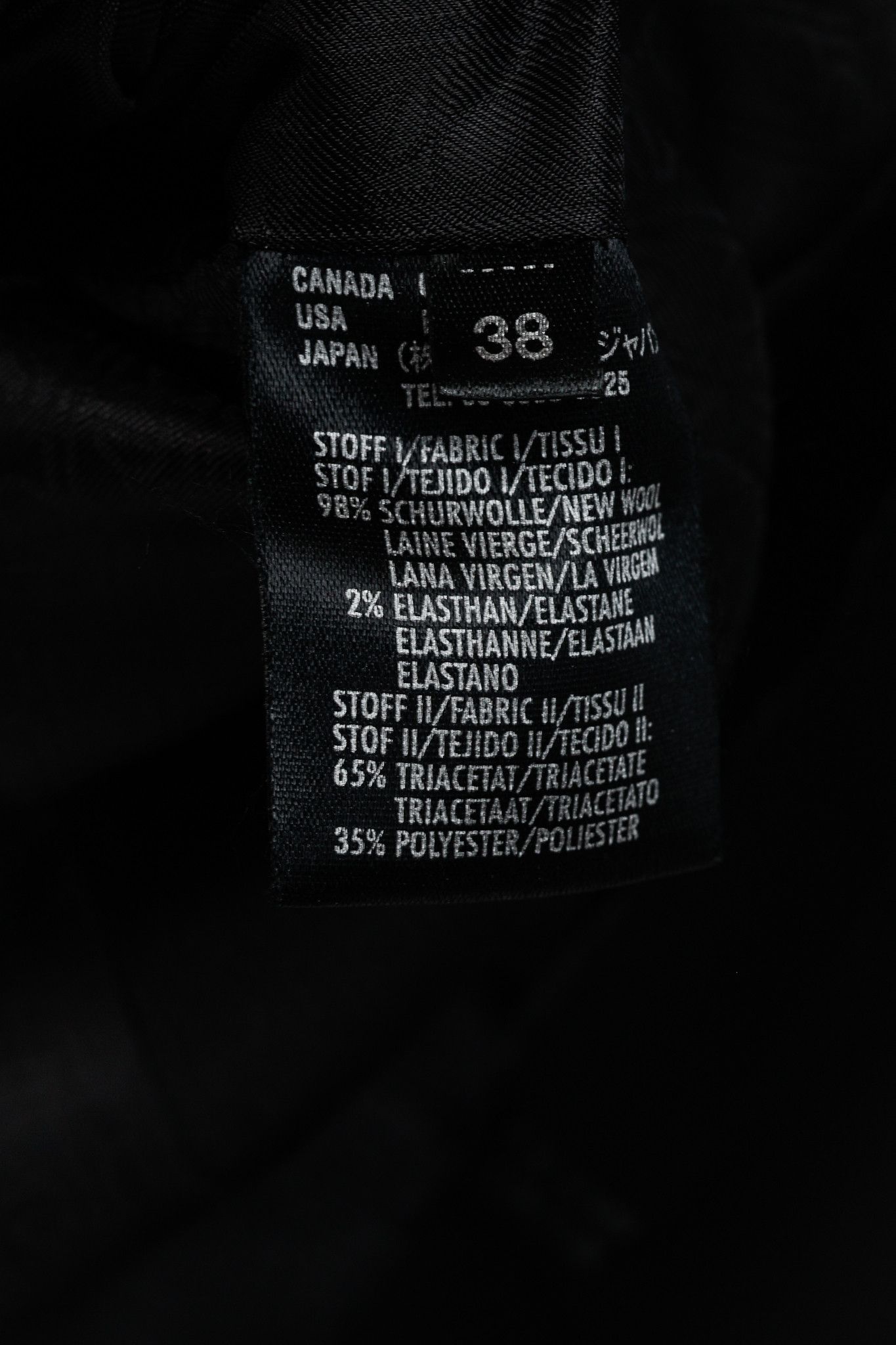 Laurel Laurel Black Wool & Satin Trim-Detail Blazer Size M / US 6-8 / IT 42-44 - 9 Thumbnail