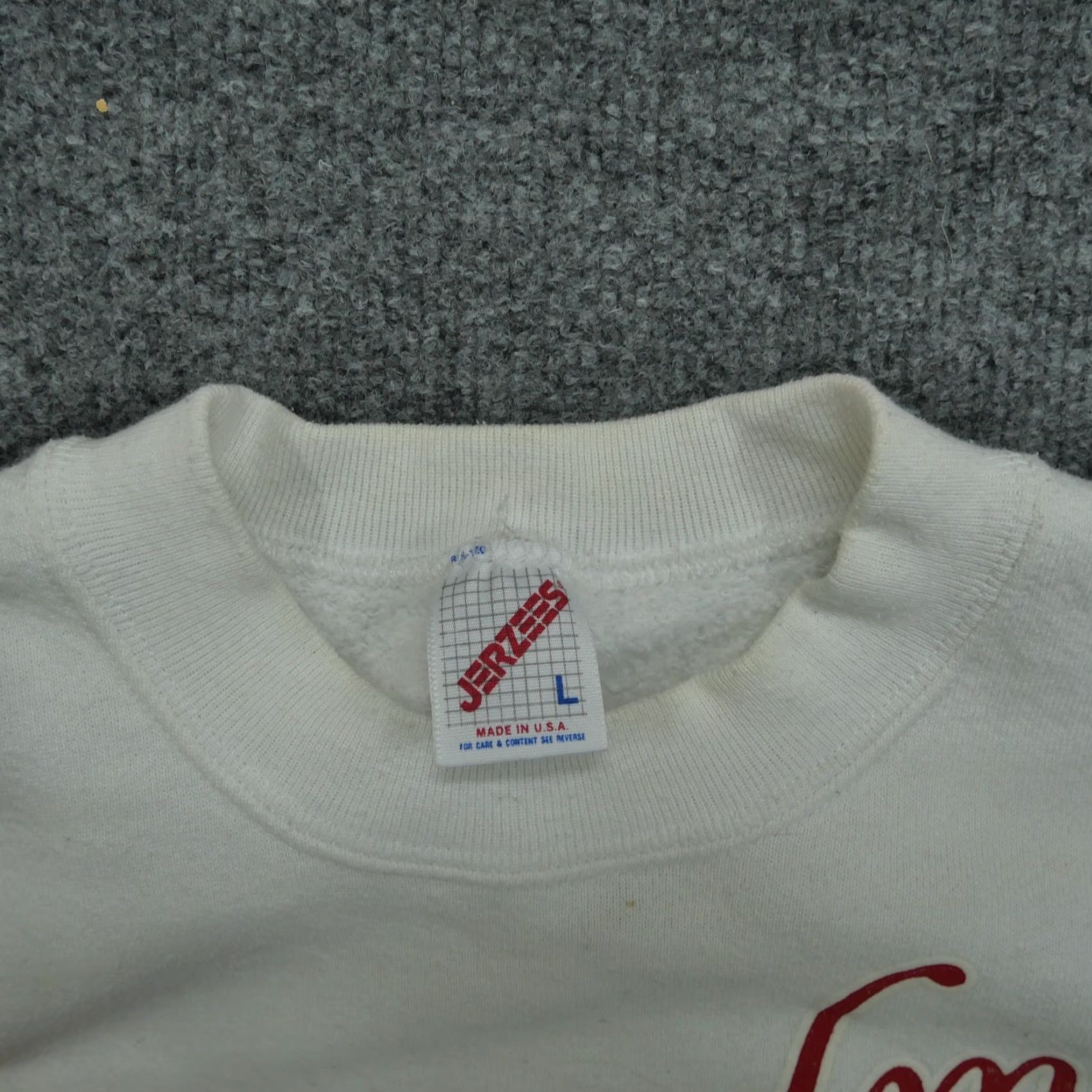 Jerzees VINTAGE Jerzees Christmas Sweatshirt Men L White Santa 90s Graphic Print Crew Neck Long Sleeve Pullover Winter Christmas Graphic Size US L / EU 52-54 / 3 - 7 Thumbnail