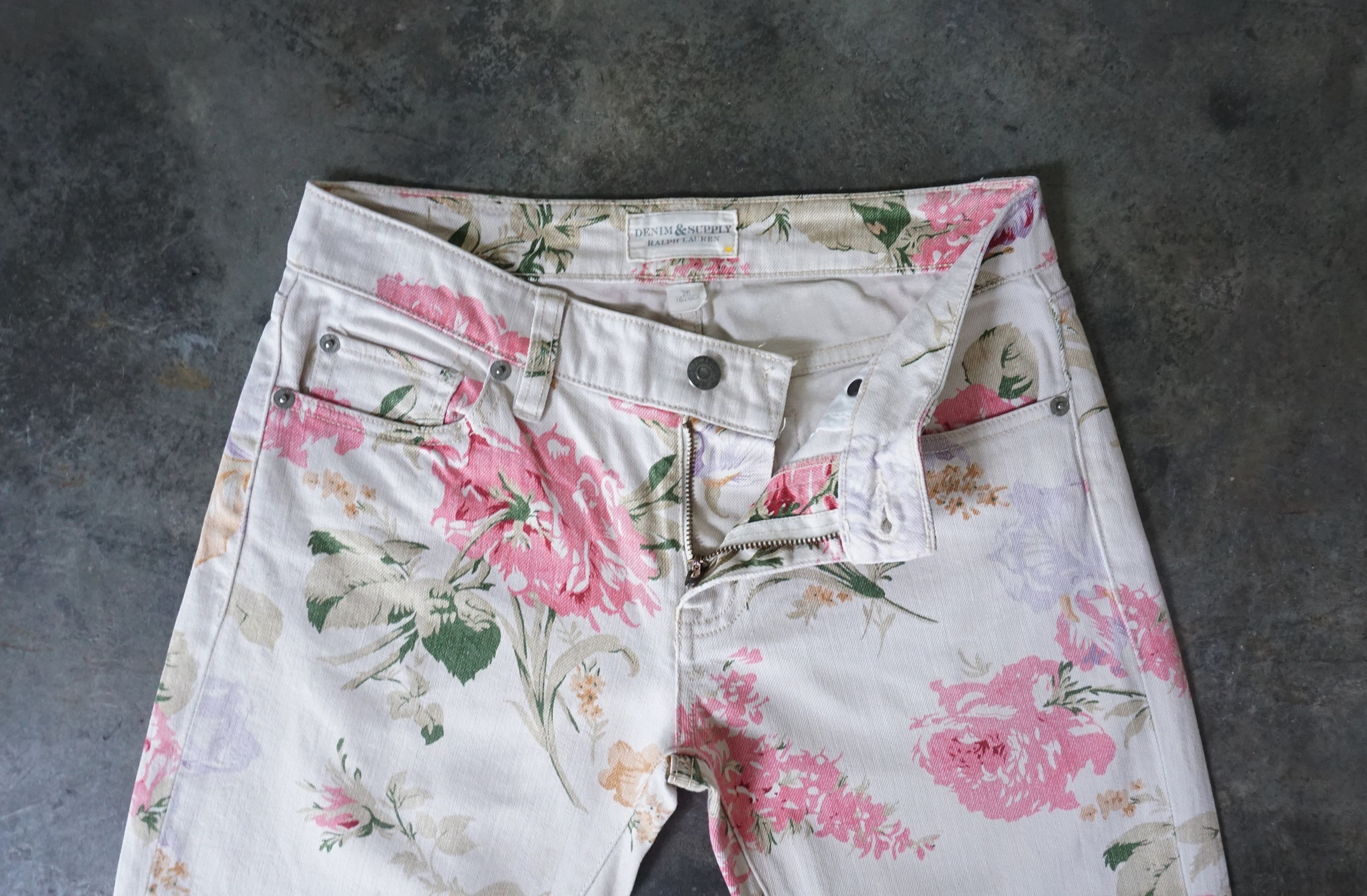 Denim & Supply Ralph Lauren Denim & Supply Ralph Lauren Full print Floral Jeans Size 27" / US 4 / IT 40 - 4 Thumbnail