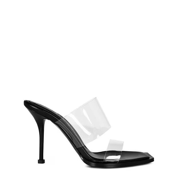 Alexander McQueen o1g2r1mq0824 Plexi Mule in Black Size US 7 / IT 37 - 1 Thumbnail