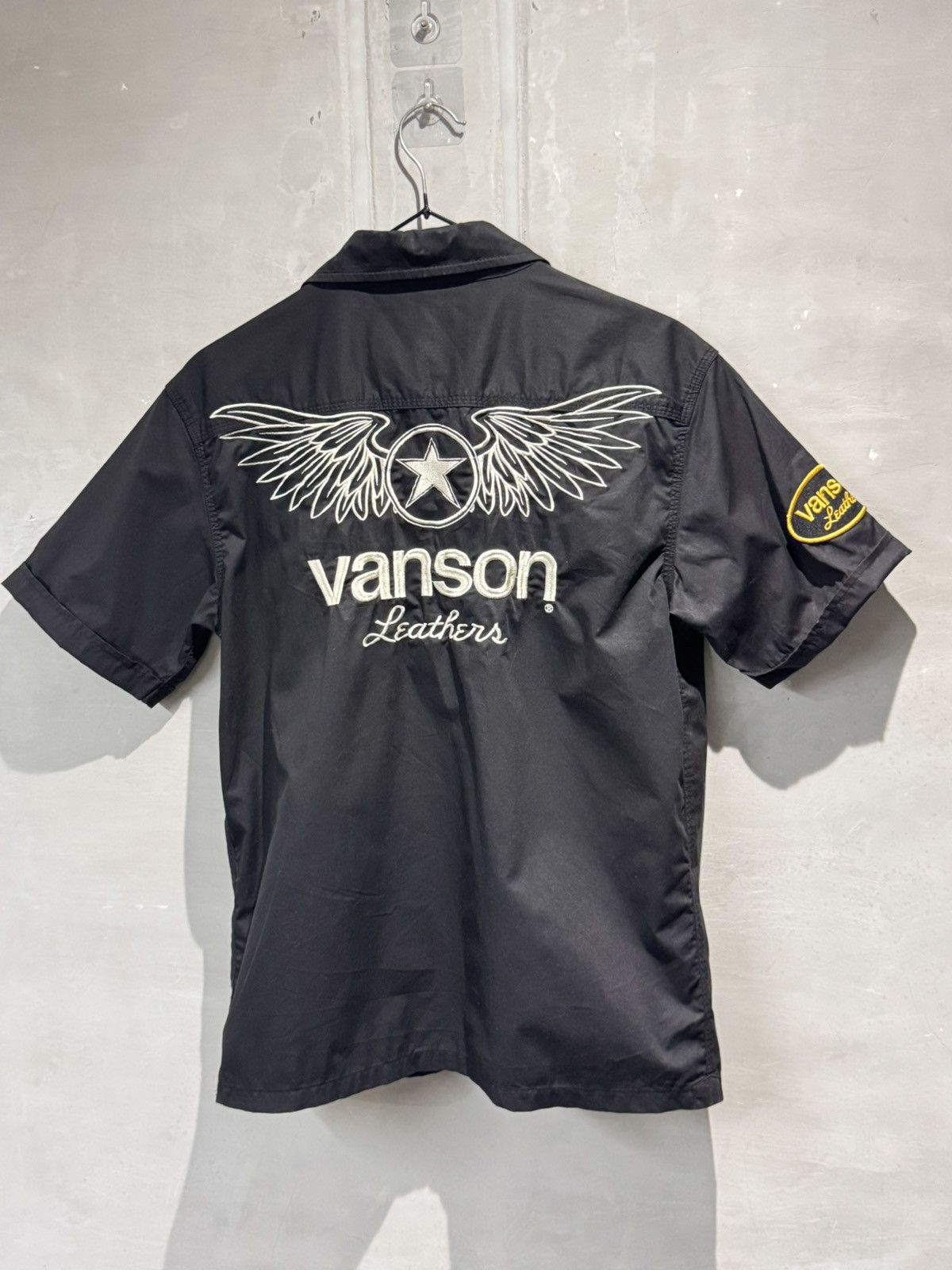 Vanson Leathers Vanson Leathers Wings Button Up Short Sleeve Shirt Size US M / EU 48-50 / 2 - 13 Thumbnail