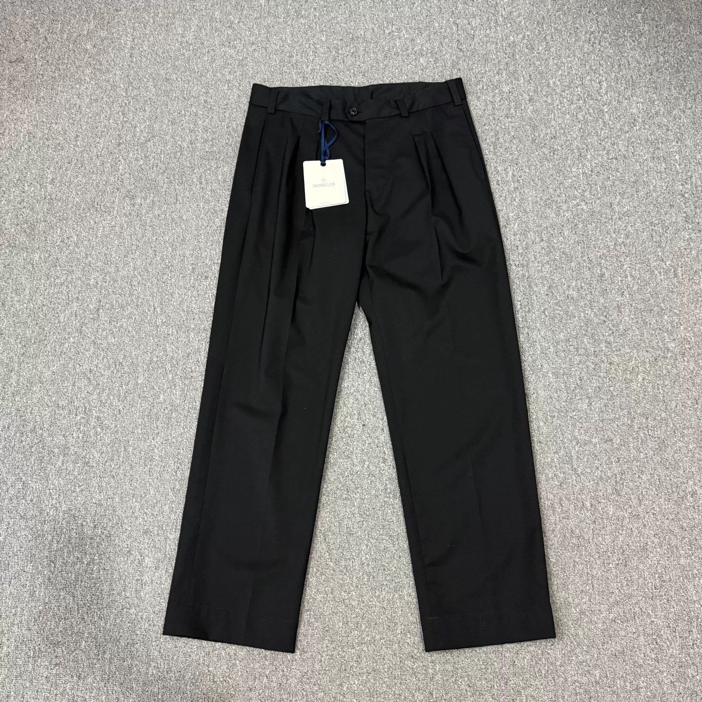 Moncler Moncler black logo wool casual trousers 48 Size US 32 / EU 48 - 1 Thumbnail