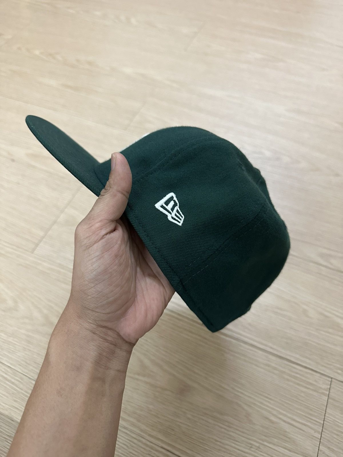 MLB × New York Yankees × Vintage Rare Vintage New York Yankees New Era Made In USA Full Cap Size ONE SIZE - 5 Thumbnail