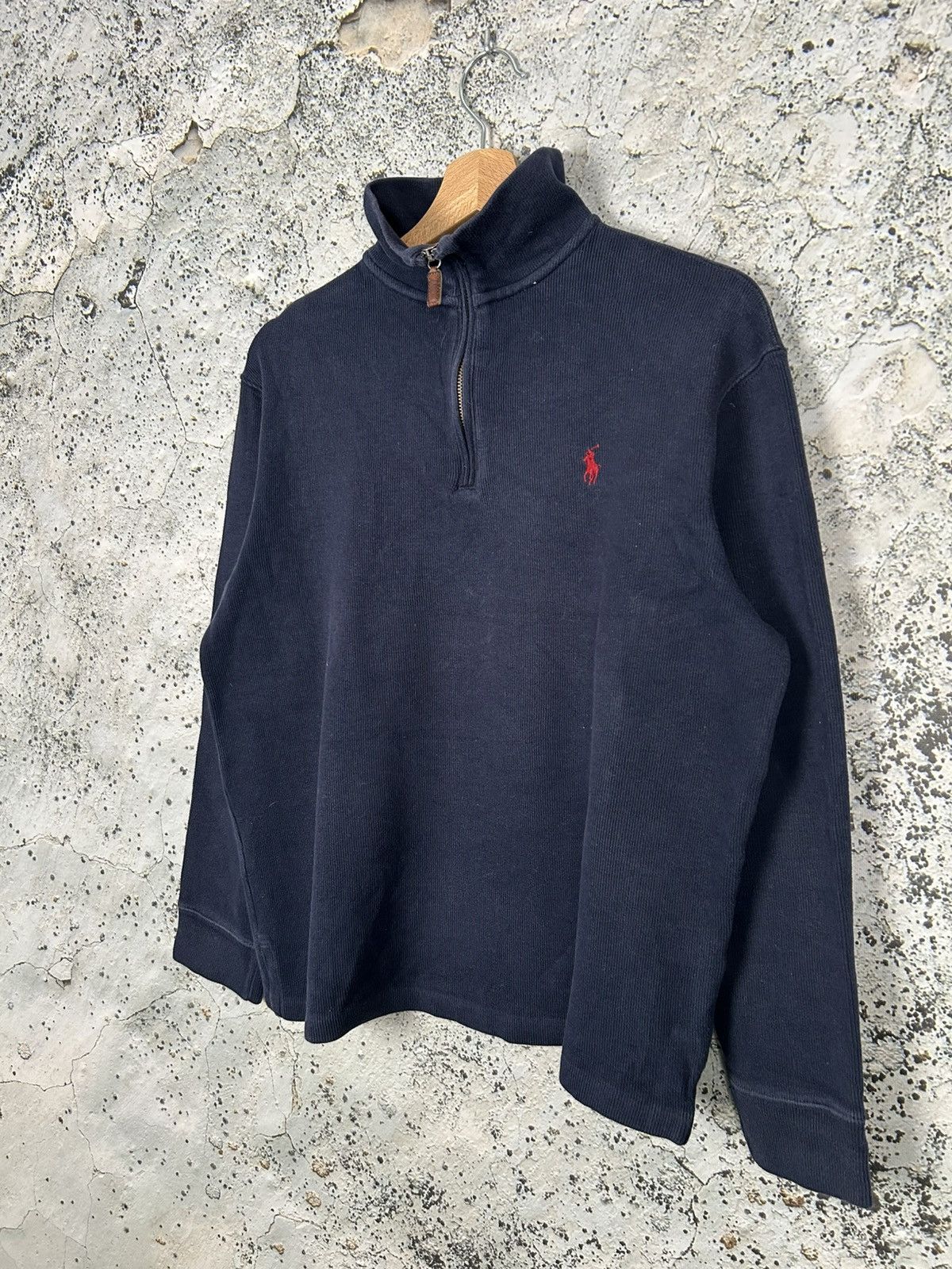 Polo Ralph Lauren Polo Ralph Lauren Half Zip Navy Sweatshirt 90s Premium Size US S / EU 44-46 / 1 - 2 Thumbnail