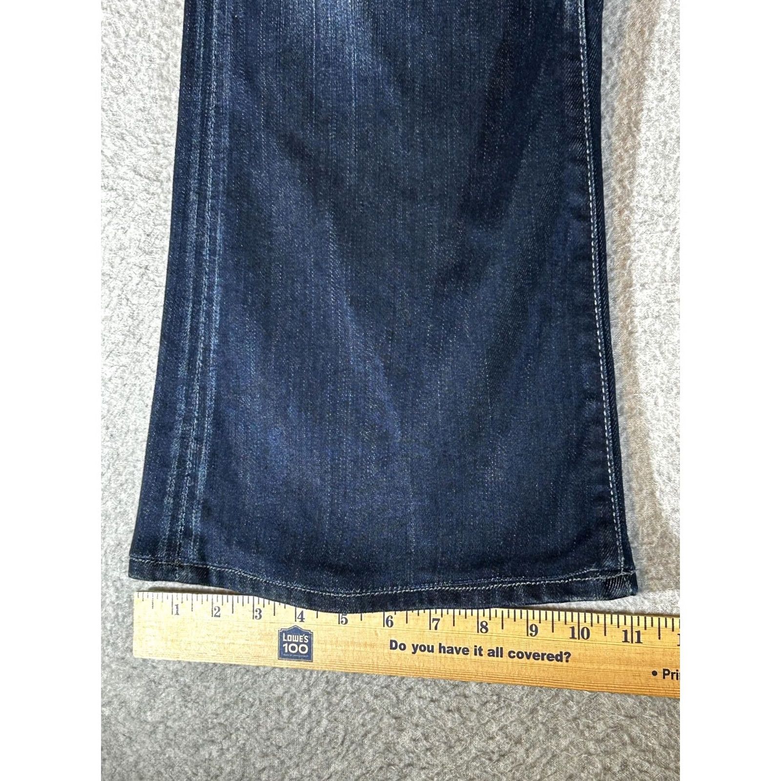 7 For All Mankind 7 For All Mankind Jeans Womens 30x30 Tripster Flare Wide Leg Y2K Boho Hippie Jeans Womens 30 Dark Blue Embroidered Pockets Vintage No Size 30" / US 8 / IT 44 - 5 Thumbnail
