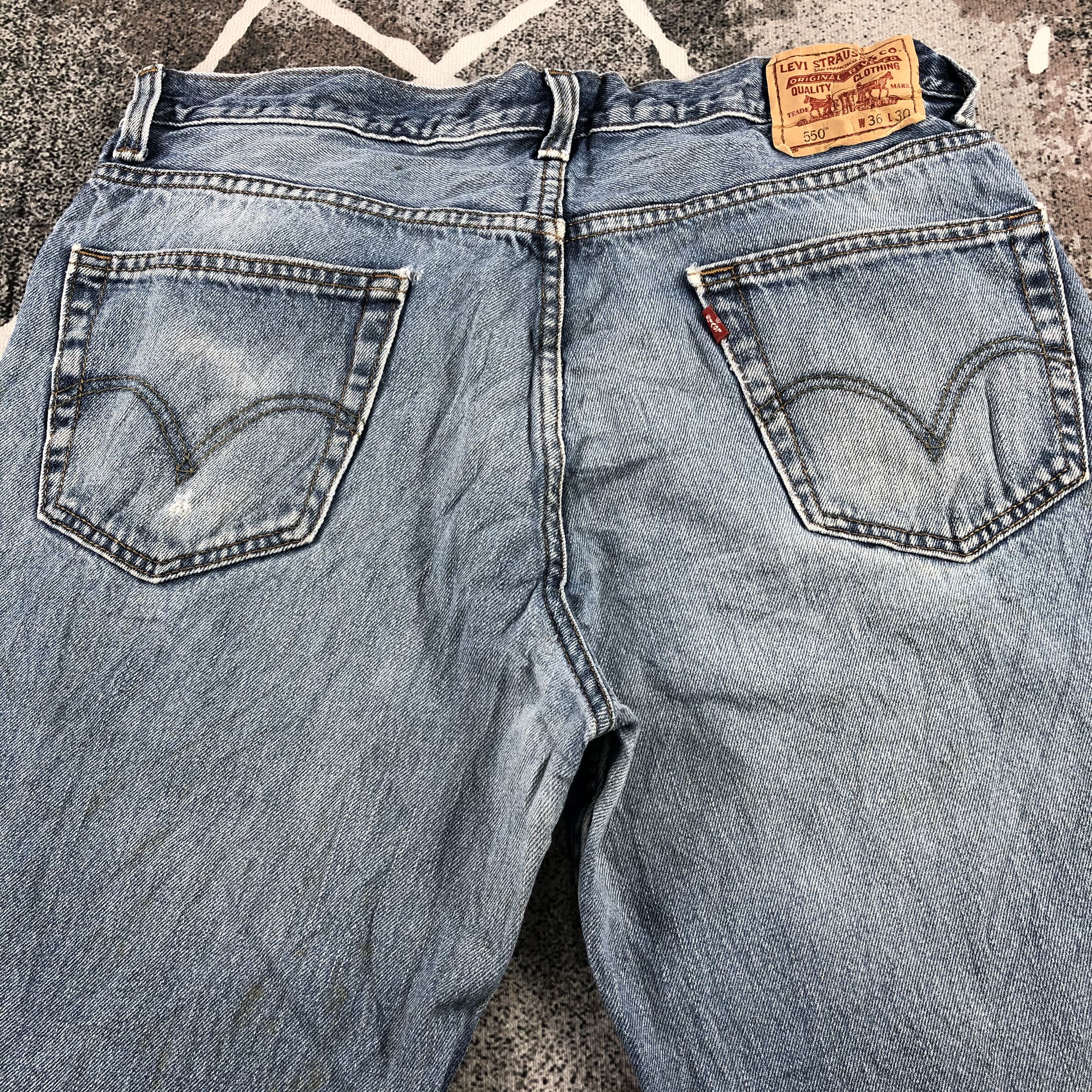 Levi's Vintage Levis 550 Jeans Relaxed Fit Denim KJ1128 Size US 36 / EU 52 - 4 Thumbnail