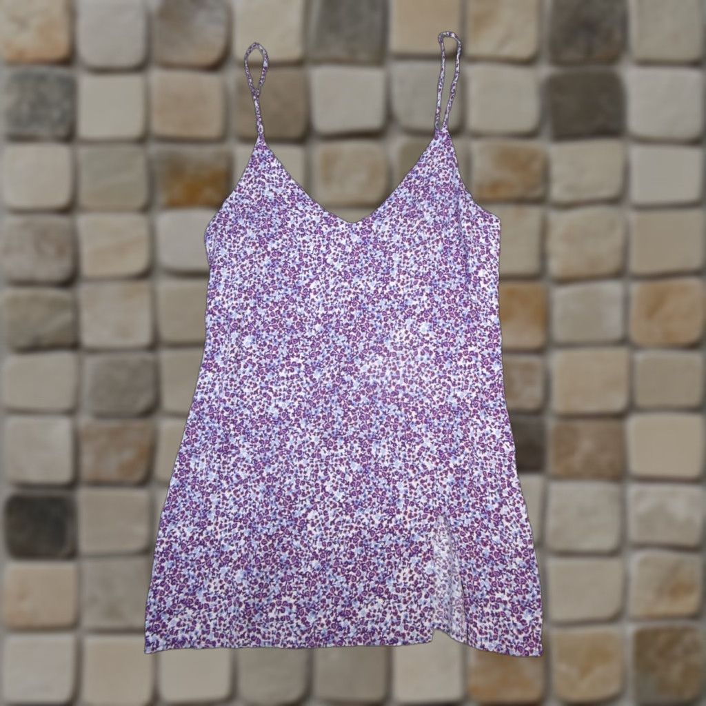 Reformation VINTAGE Reformation Tank Top Womens Medium Purple Floral Sleeveless Casual Summer Spring Women Size M / US 6-8 / IT 42-44 - 1 Thumbnail