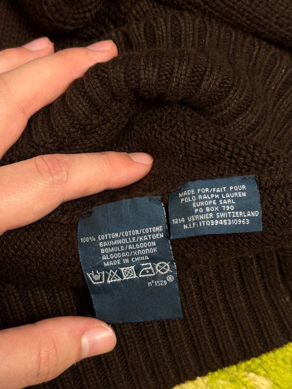 Polo Ralph Lauren × Ralph Lauren × Vintage Vintage Polo Ralph Lauren Brown Knit Sweater Size US XL / EU 56 / 4 - 5 Thumbnail