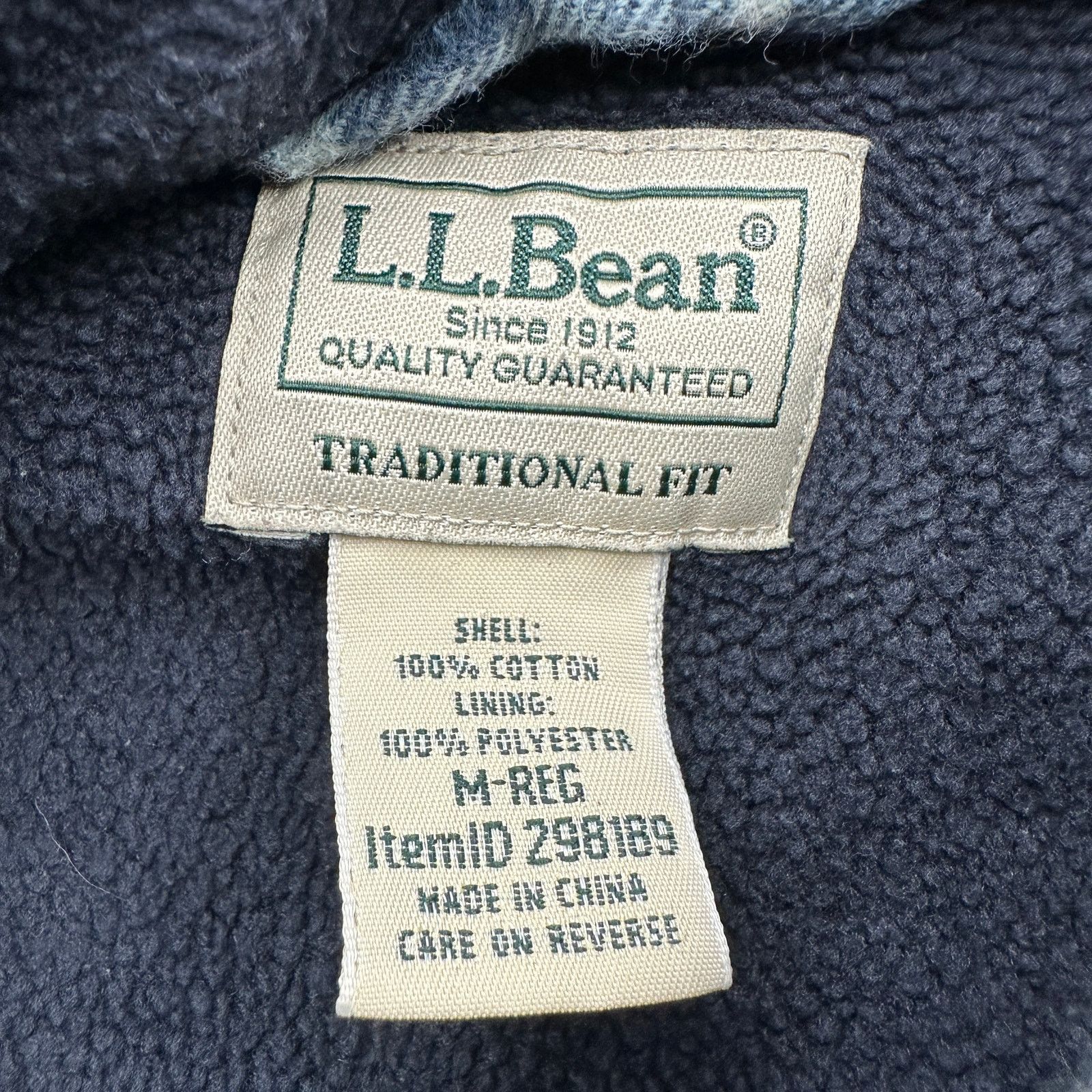 L.L. Bean LL Bean Fleece Flannel Shirt Mens M Traditional Fit Plaid Size US M / EU 48-50 / 2 - 3 Thumbnail