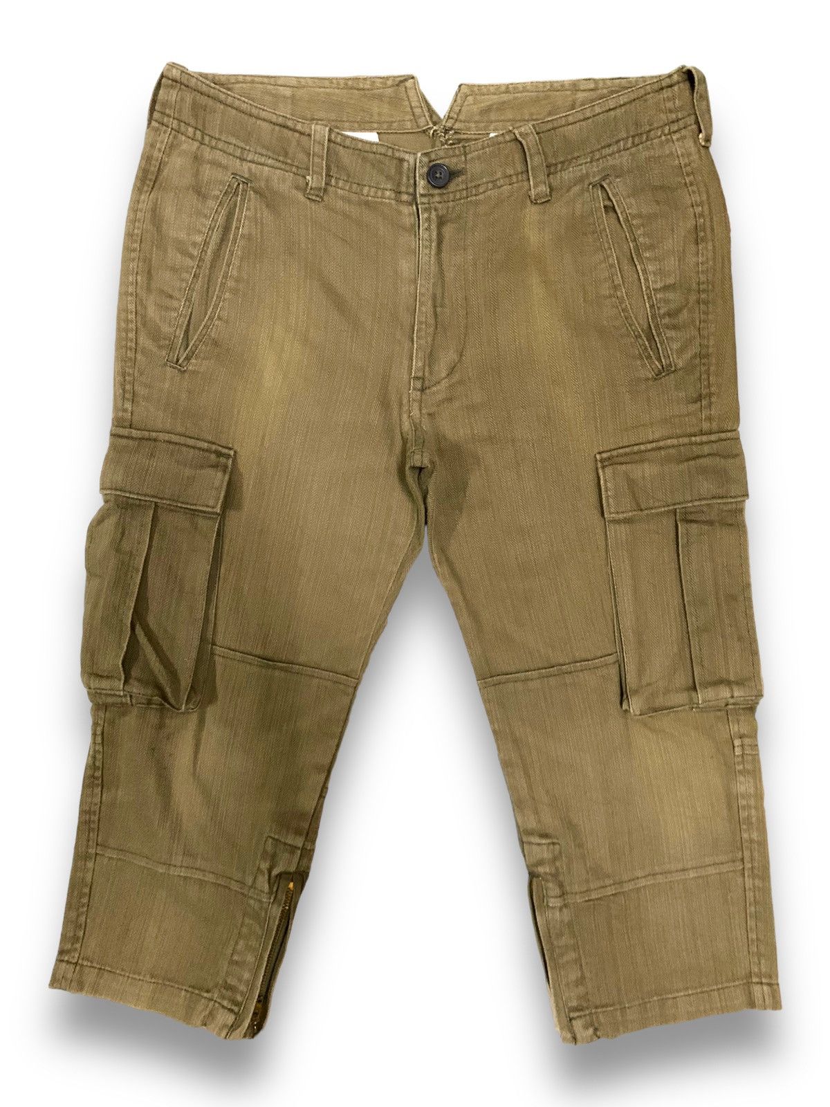 Takeo Kikuchi Vintage Takeo Kikuchi Multi-pockets Tactical 3/4 Cargo Jeans Size US 32 / EU 48 - 1 Thumbnail