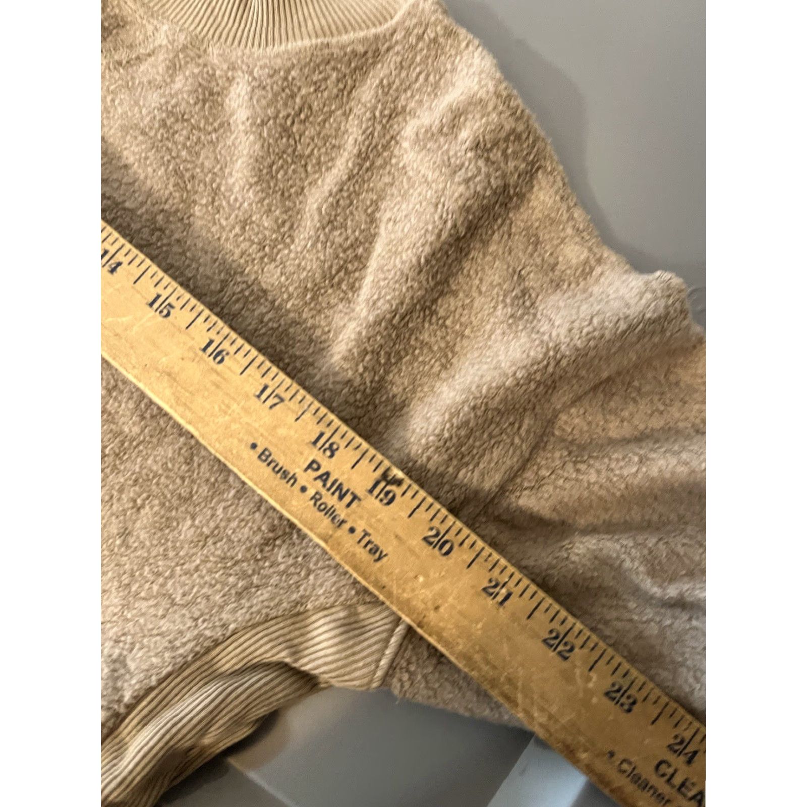Vintage AERIE Chilled Out Oversized Pullover Sweatshirt Ribbed Split Side Tan Brown Womens XS Size XS / US 0-2 / IT 36-38 - 5 Thumbnail