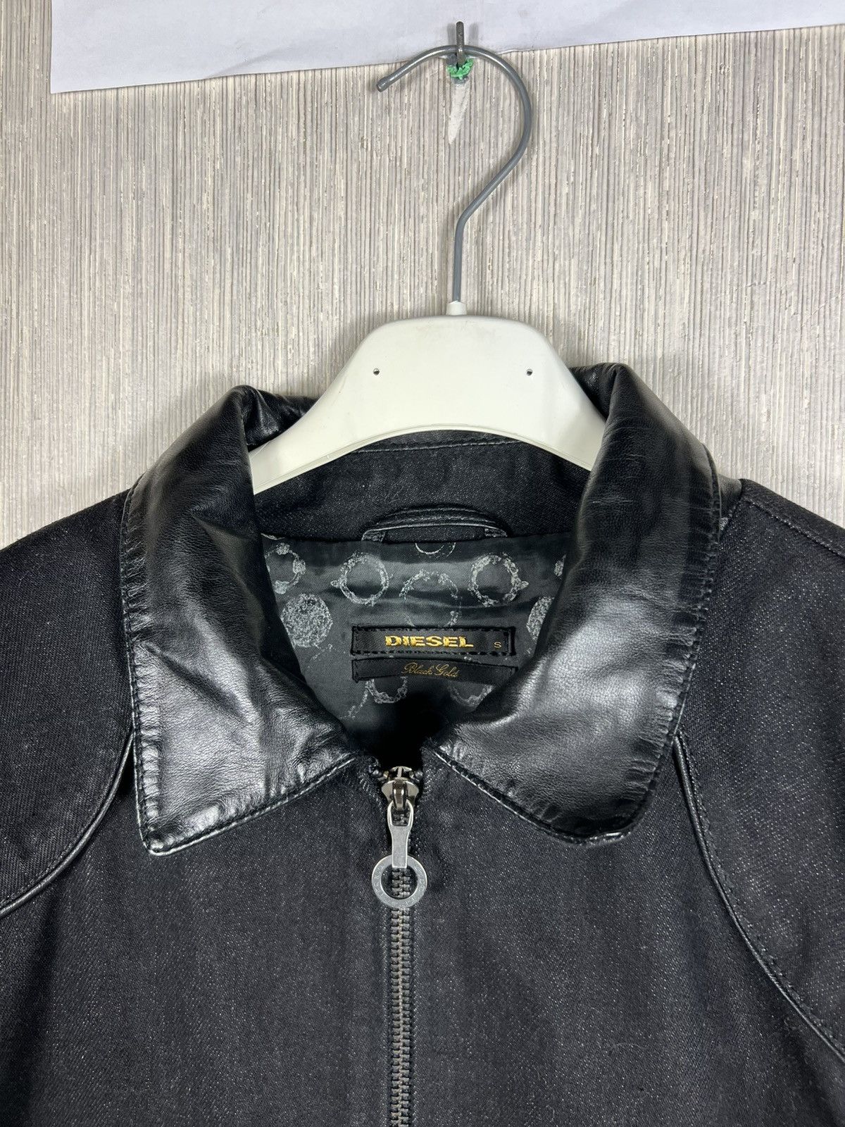 Diesel Black Gold Archive Diesel black gold denim leather jacket ties sleeves Size S / US 4 / IT 40 - 7 Thumbnail