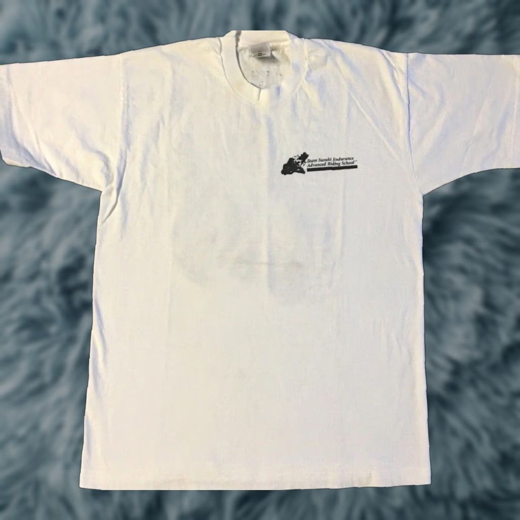 Vintage Vtg 90s Team Suzuki Advanced Riding School Shirt L Racing Motorcycle Car Grunge Shirt Mens White Vintage 90s Suzuki Endurance Size US L / EU 52-54 / 3 - 1 Thumbnail
